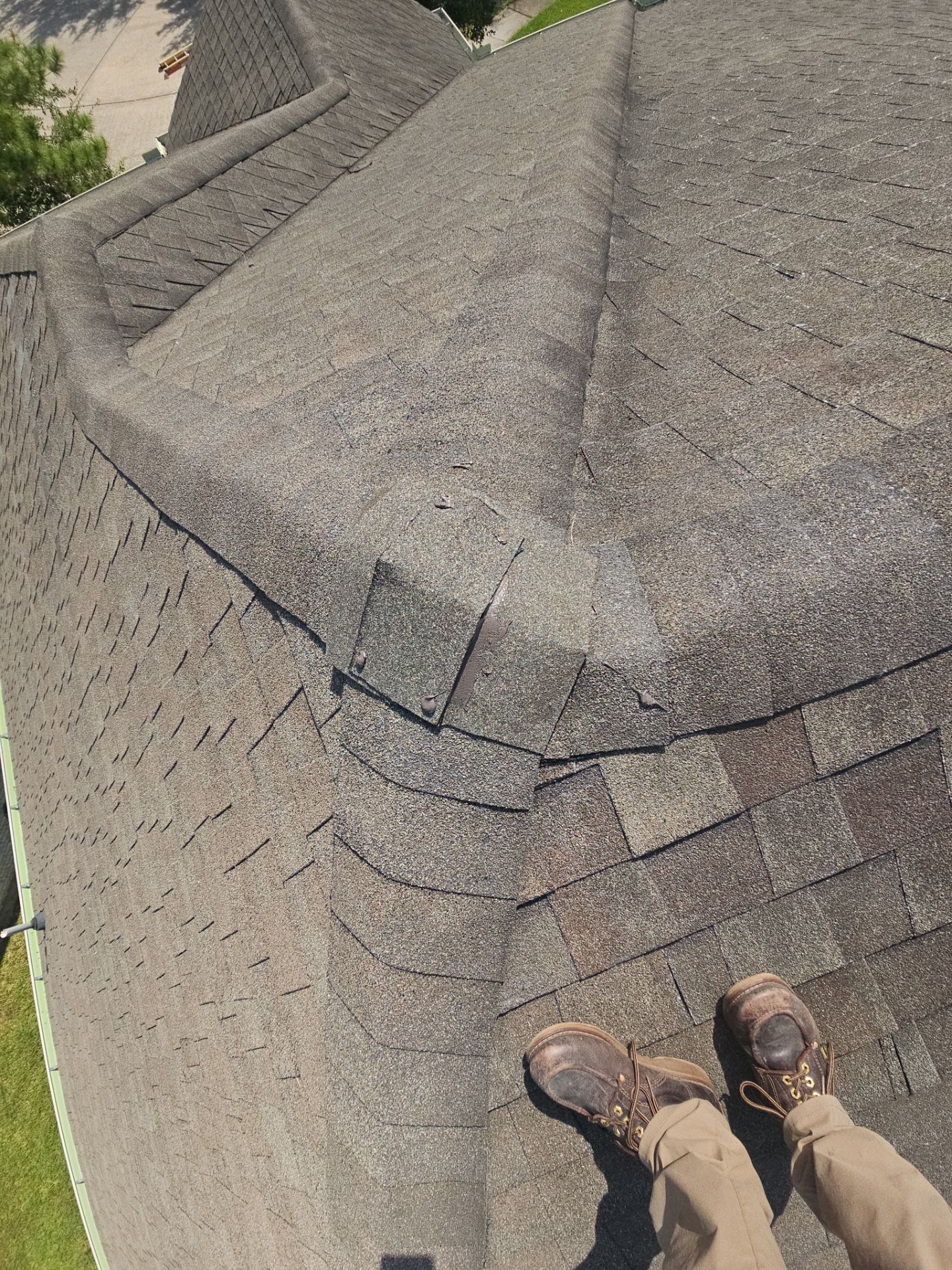 Hail Damage using Owen's Corning Duration (Lifetime) Shingles by Roof Repair Company
