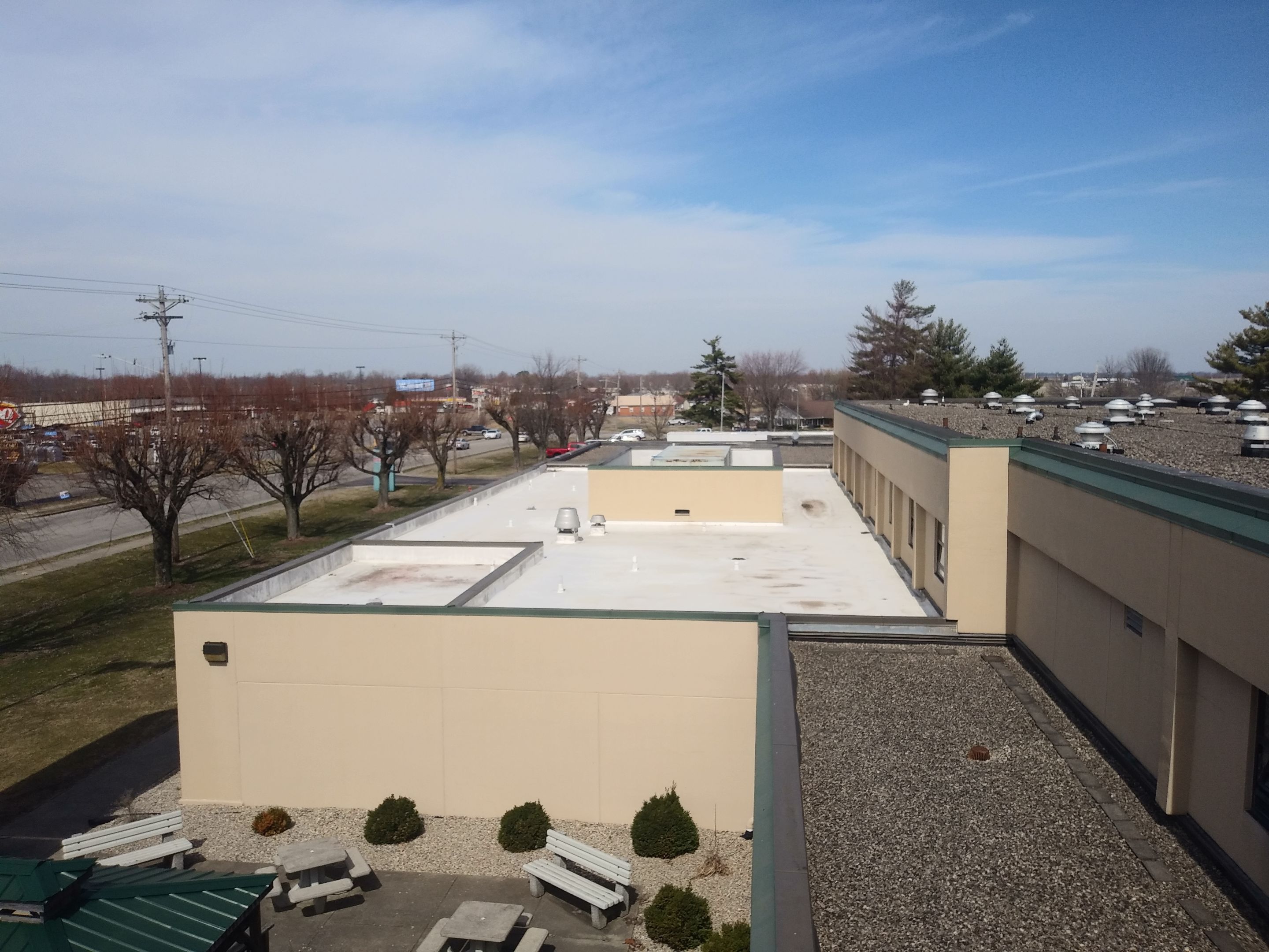 Commercial Roofing Installation using Coatings by Kentucky Commercial Roofing