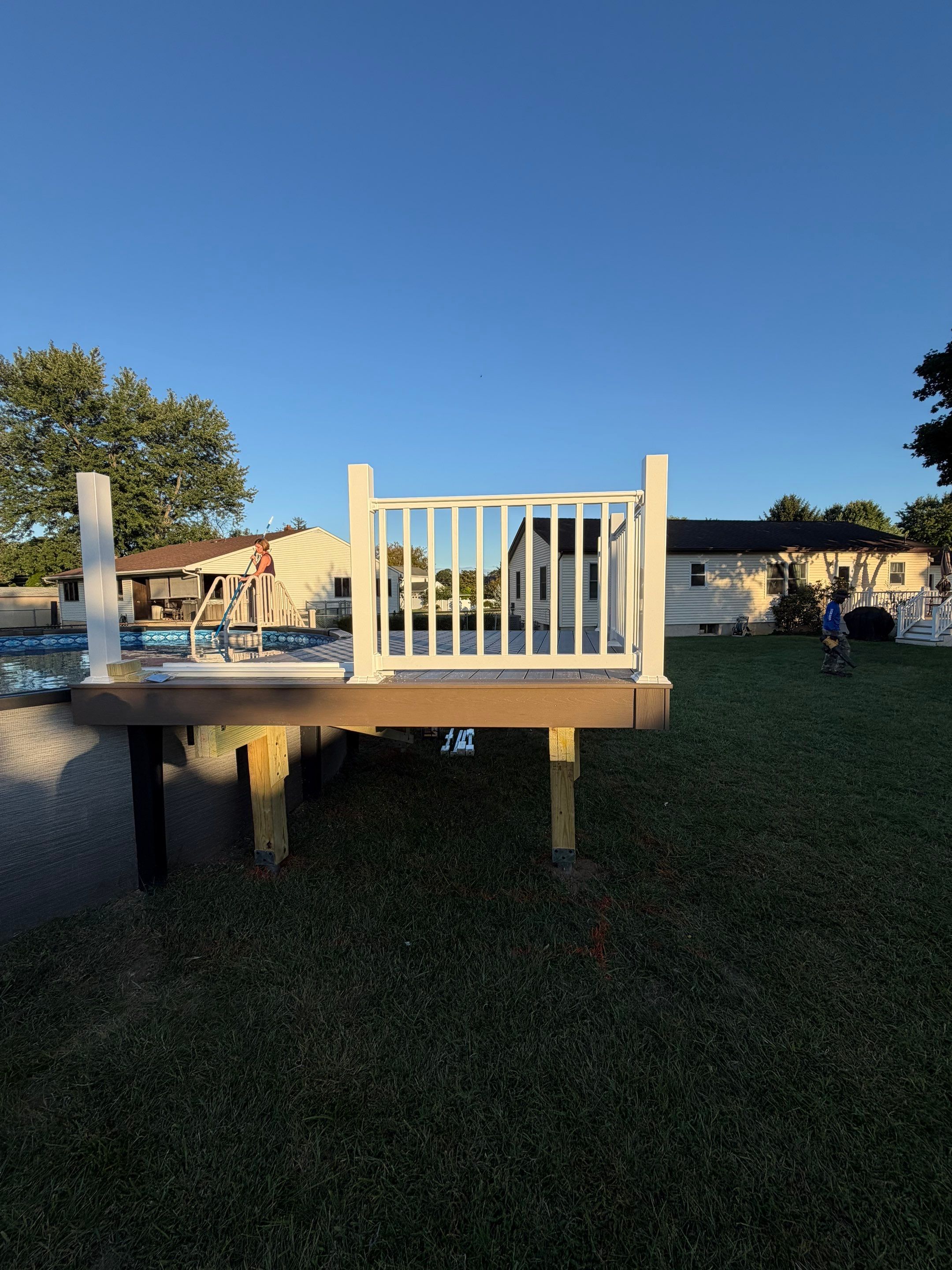 New Pool Deck in Florence, New Jersey by deck guardian