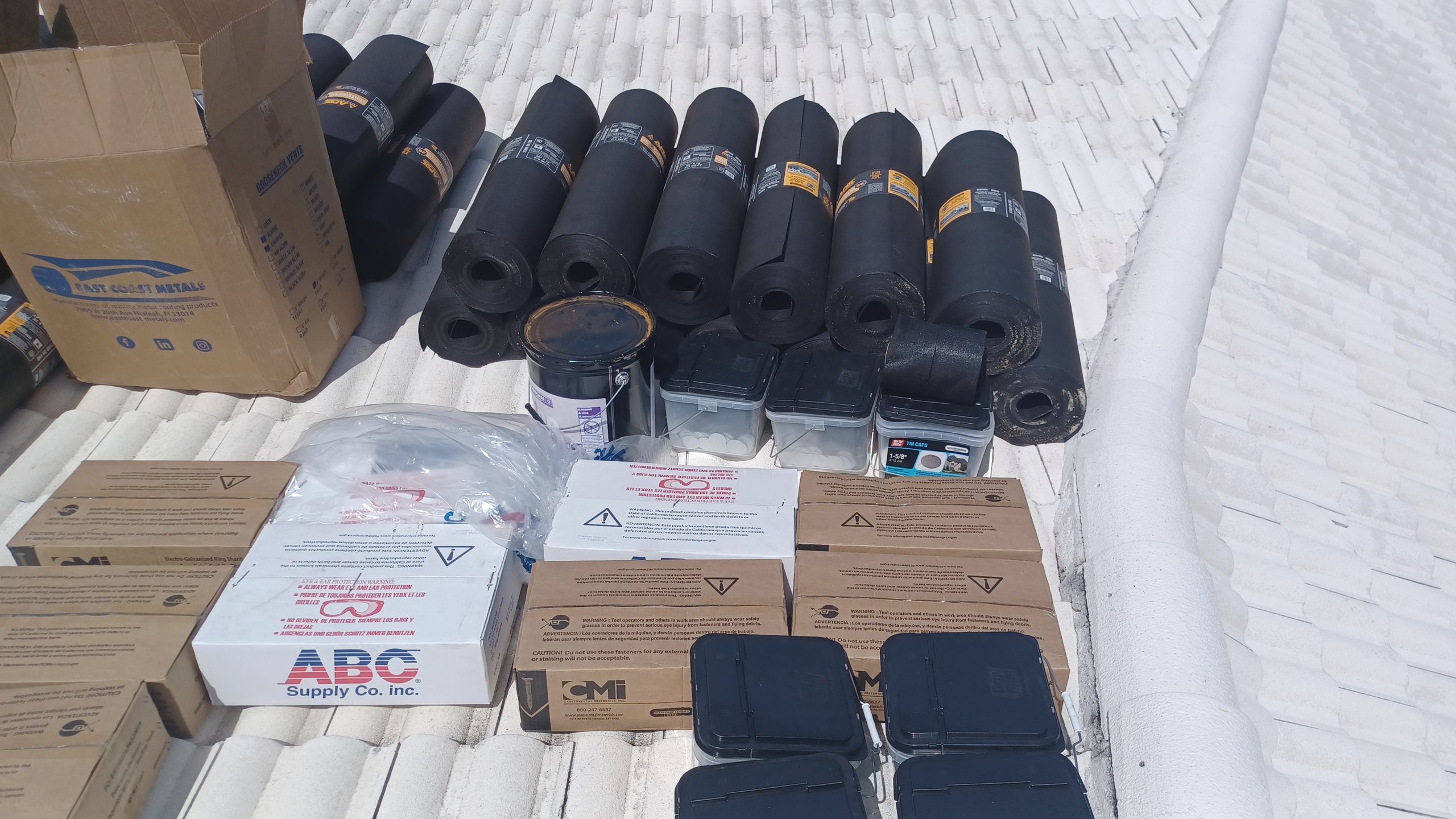 Residential Roofing Installation using 1" Nail strip metal roof by BLUES BROTHERS CONSTRUCTION CORP