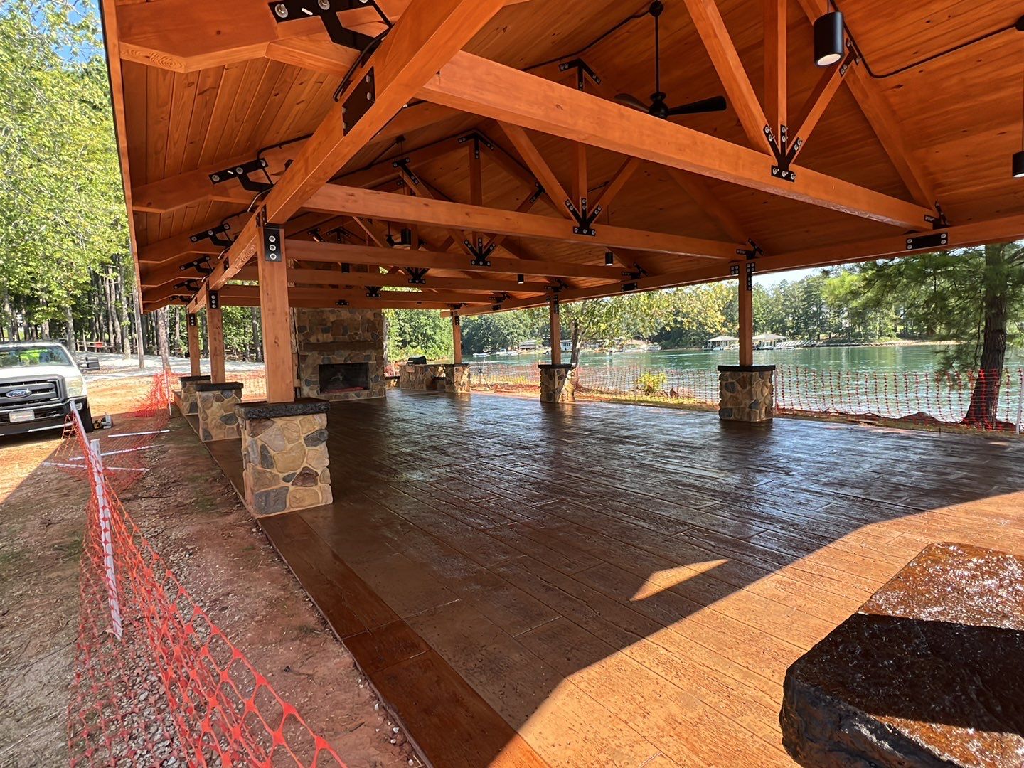 Stamped Concrete Pavilion Slab by Xtreme Concrete Services