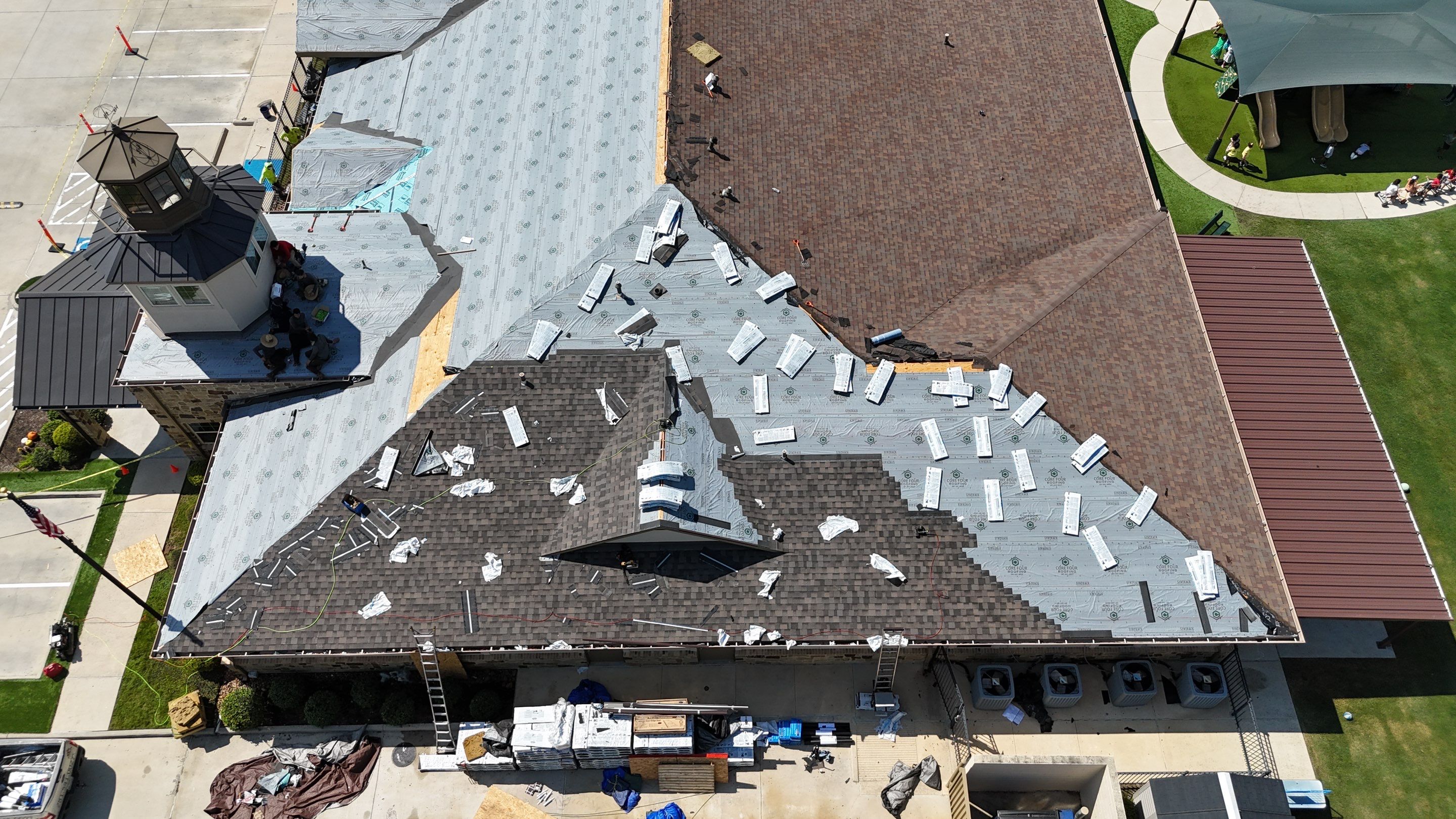 Roof Replacement on a Daycare!  by Core Four Roofing
