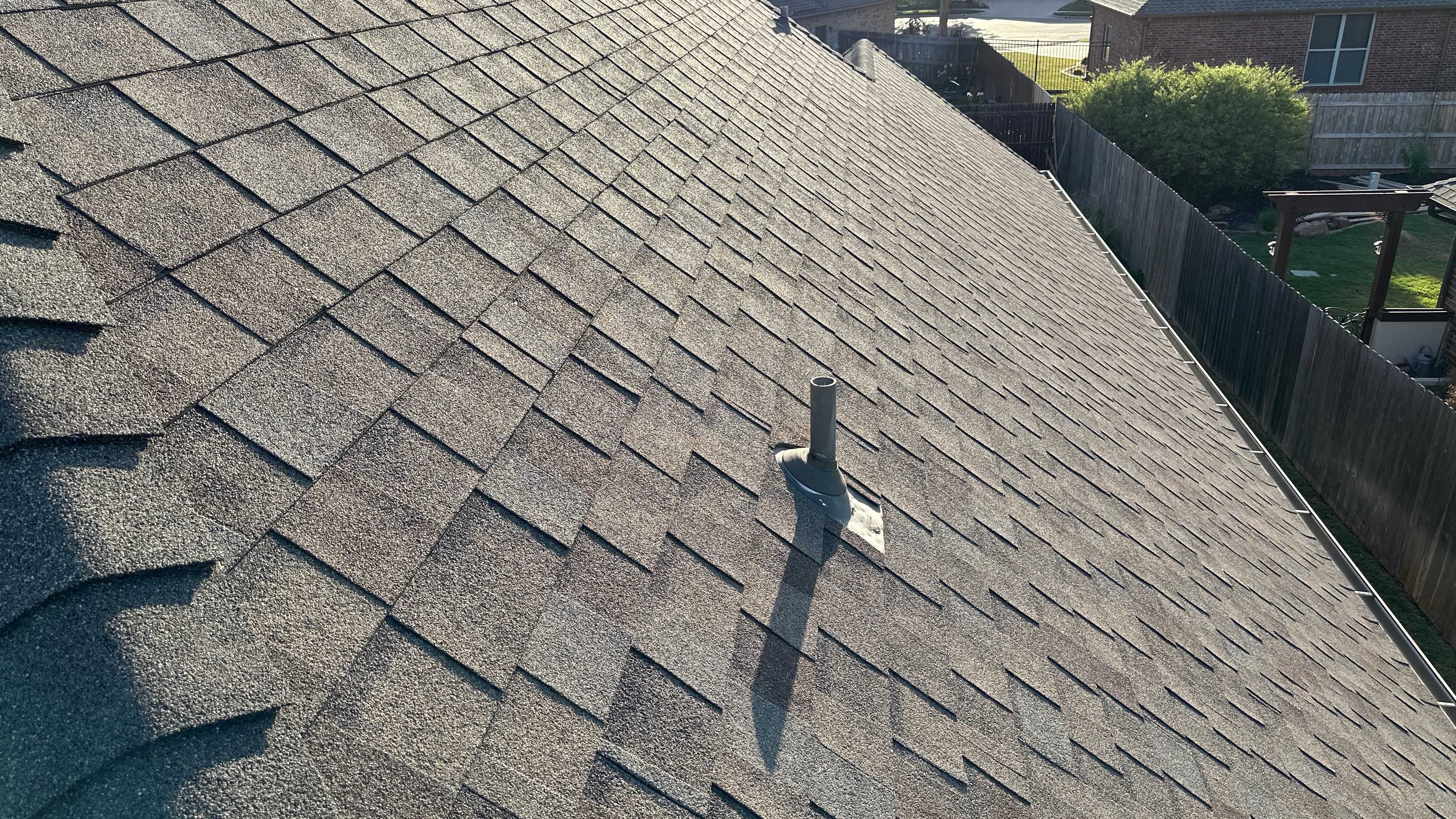 Reroof using GAF HDZ - Weathered Wood by Castillo Roofing
