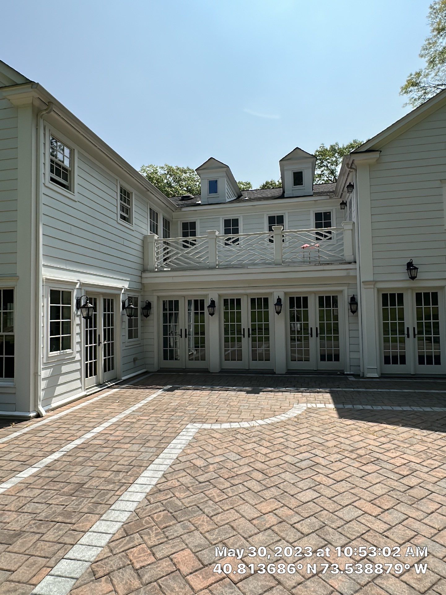 Gutter Installation using 5"white K style seamless gutters and 2x3 white leaders by Above All Gutters 