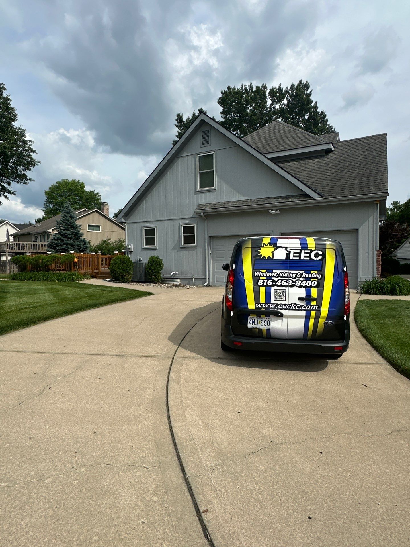 Whole Home Siding Replacement and Gutter Installation in Gladstone by EEC  Windows, Siding & Roofing 