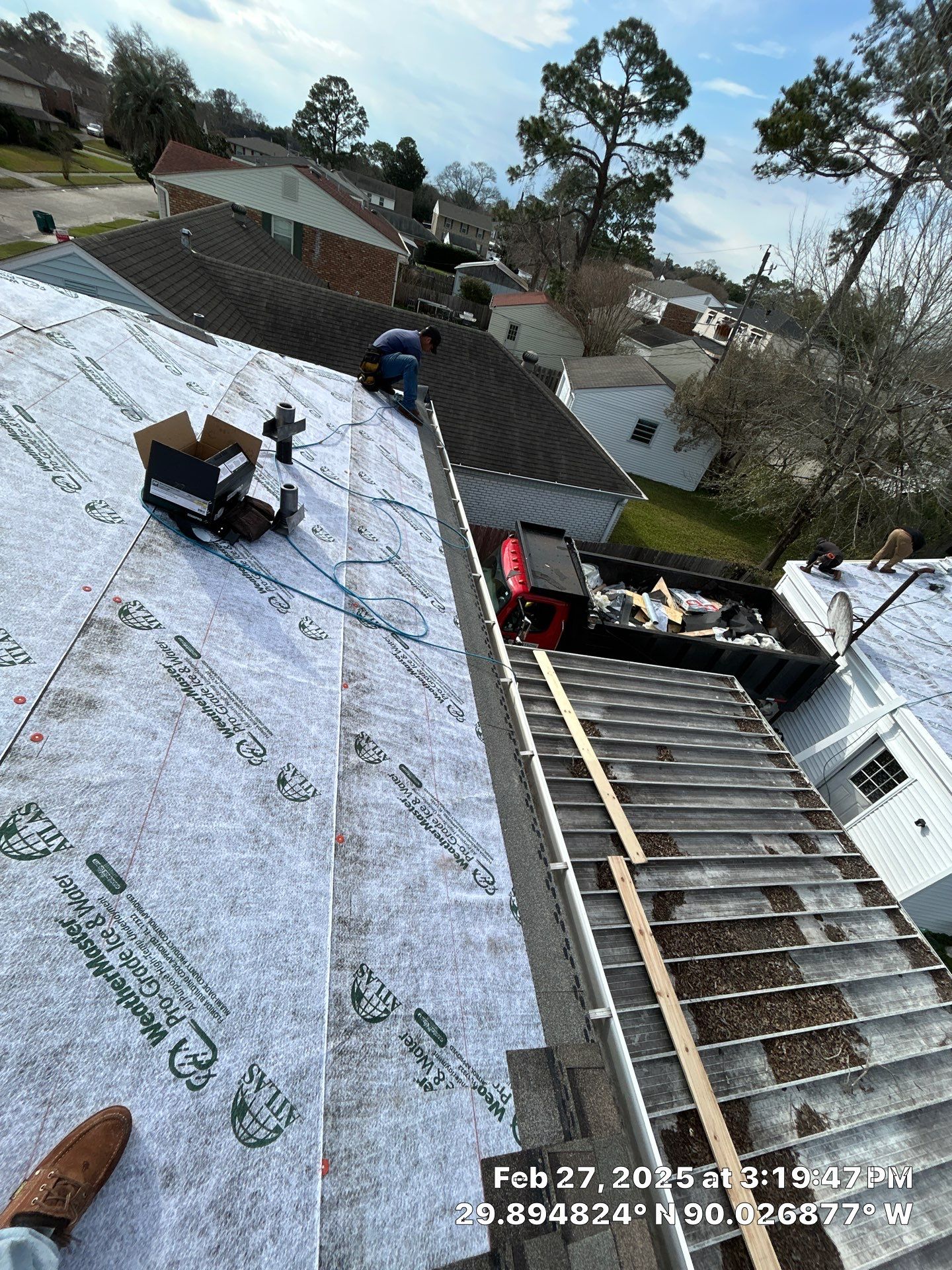 Project in Gretna by Robertson Roofing & Siding Inc
