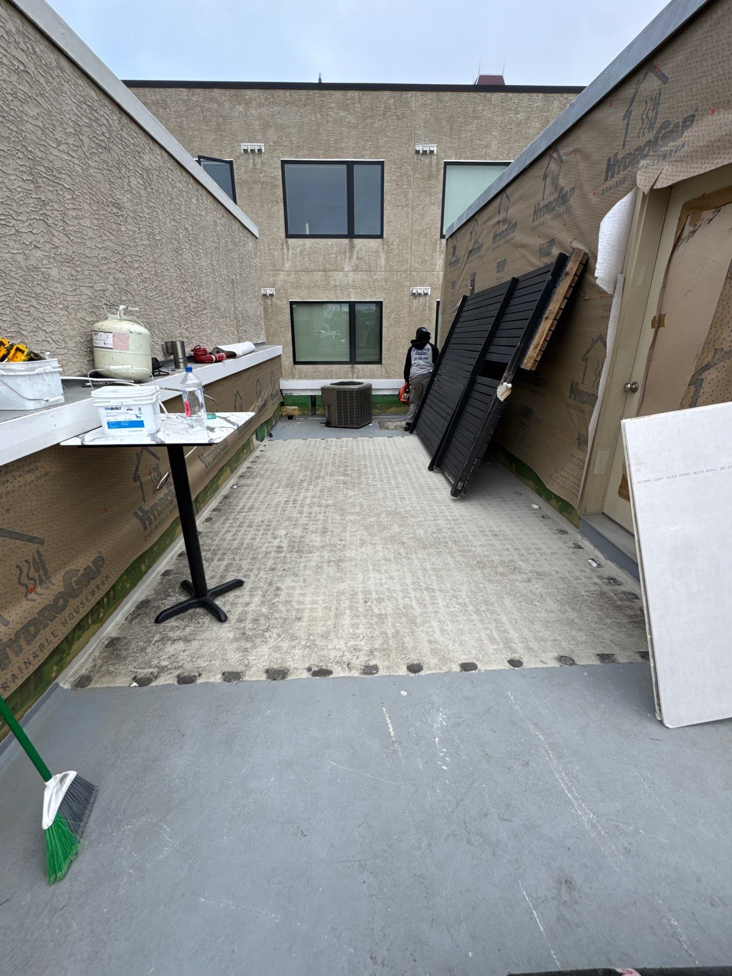 Stucco & Fiberglass roof replacement by Philadelphia Quality Roofing