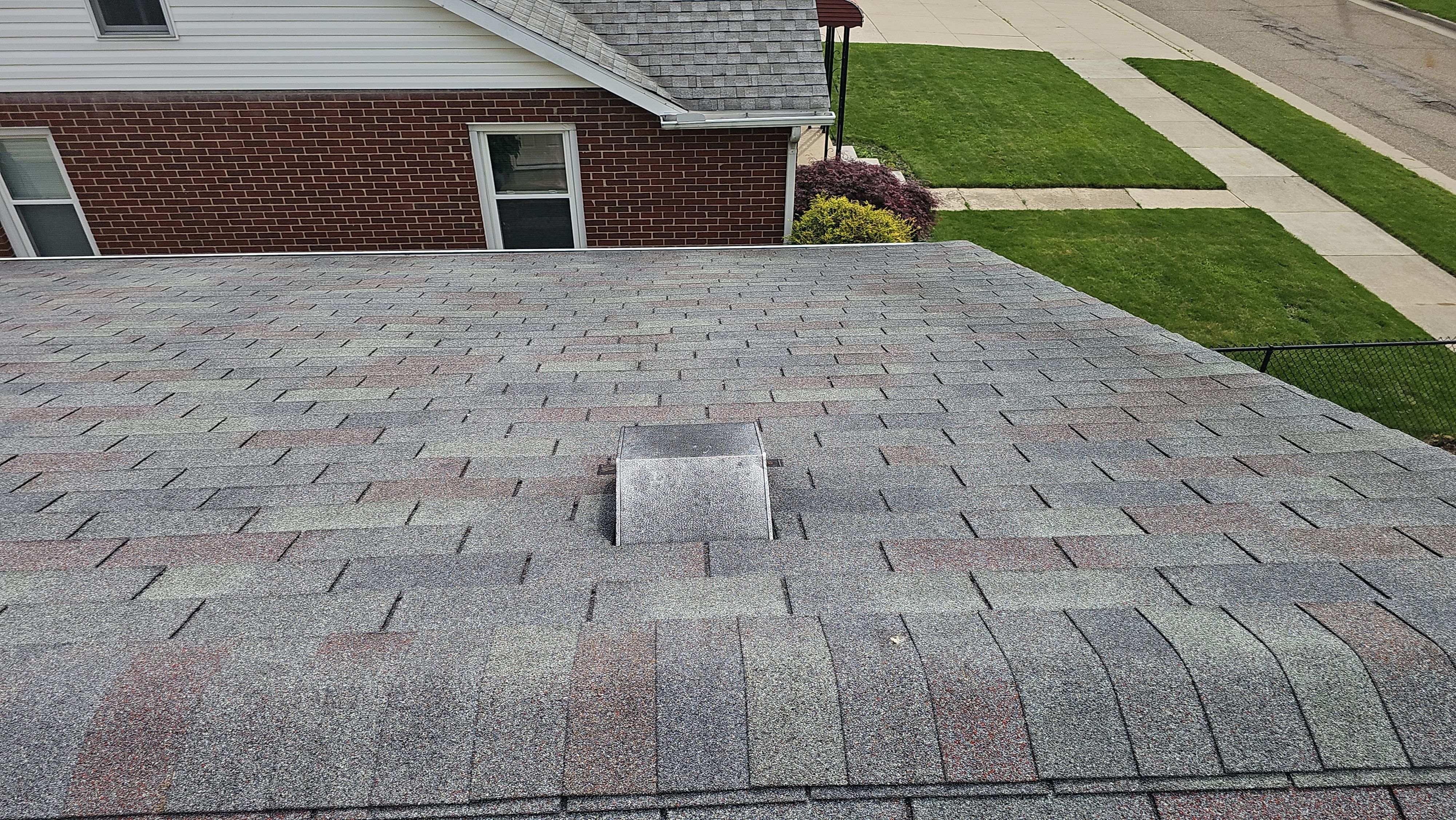 Diana A: Atlas Pinnacle, Color, Weathered Shadow, Drip Edge, Color, Musket Brown by Eagle Eye Roofing