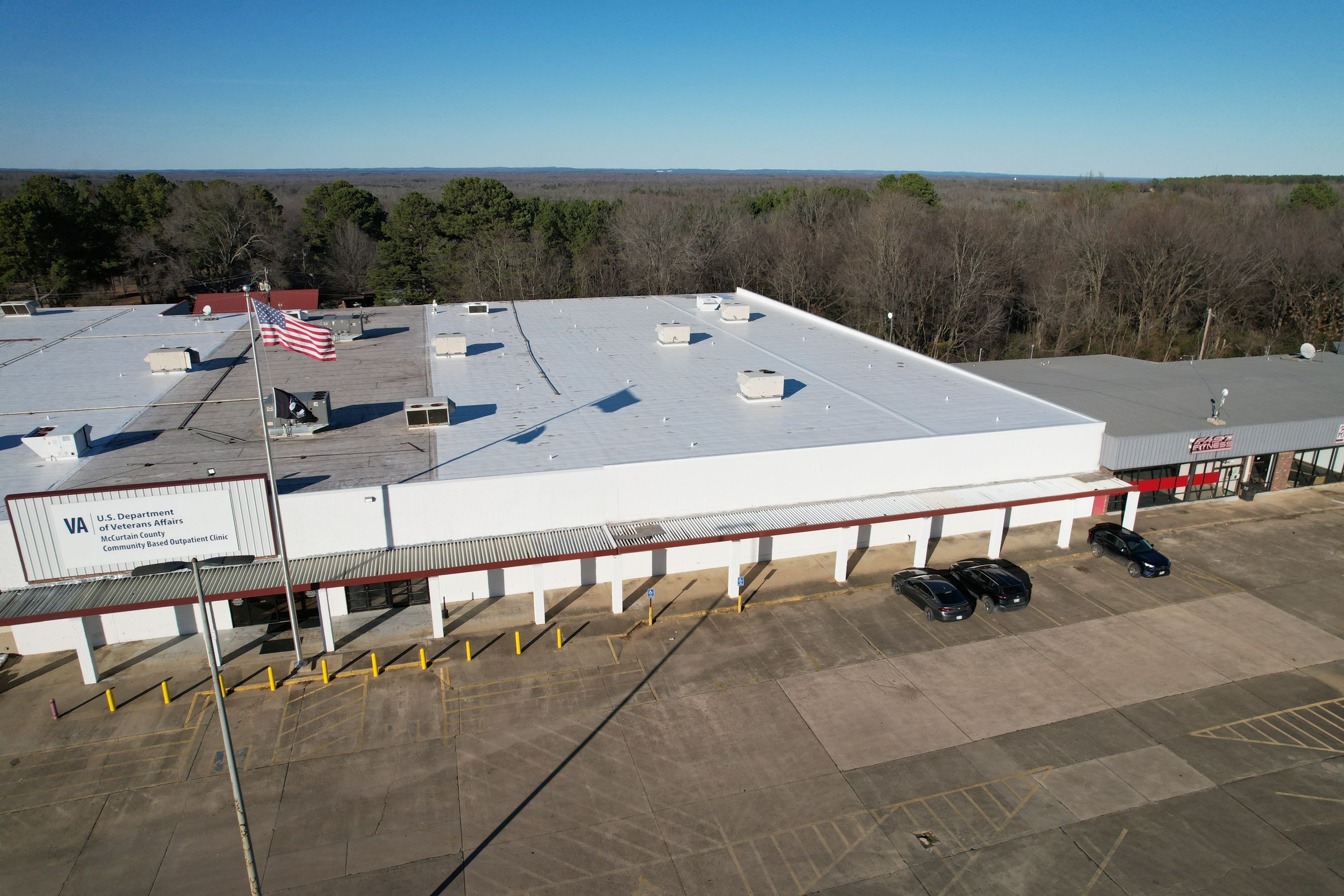 VA Clinic/Tractor Supply in Idabel, Oklahoma by Hostetler Roofing