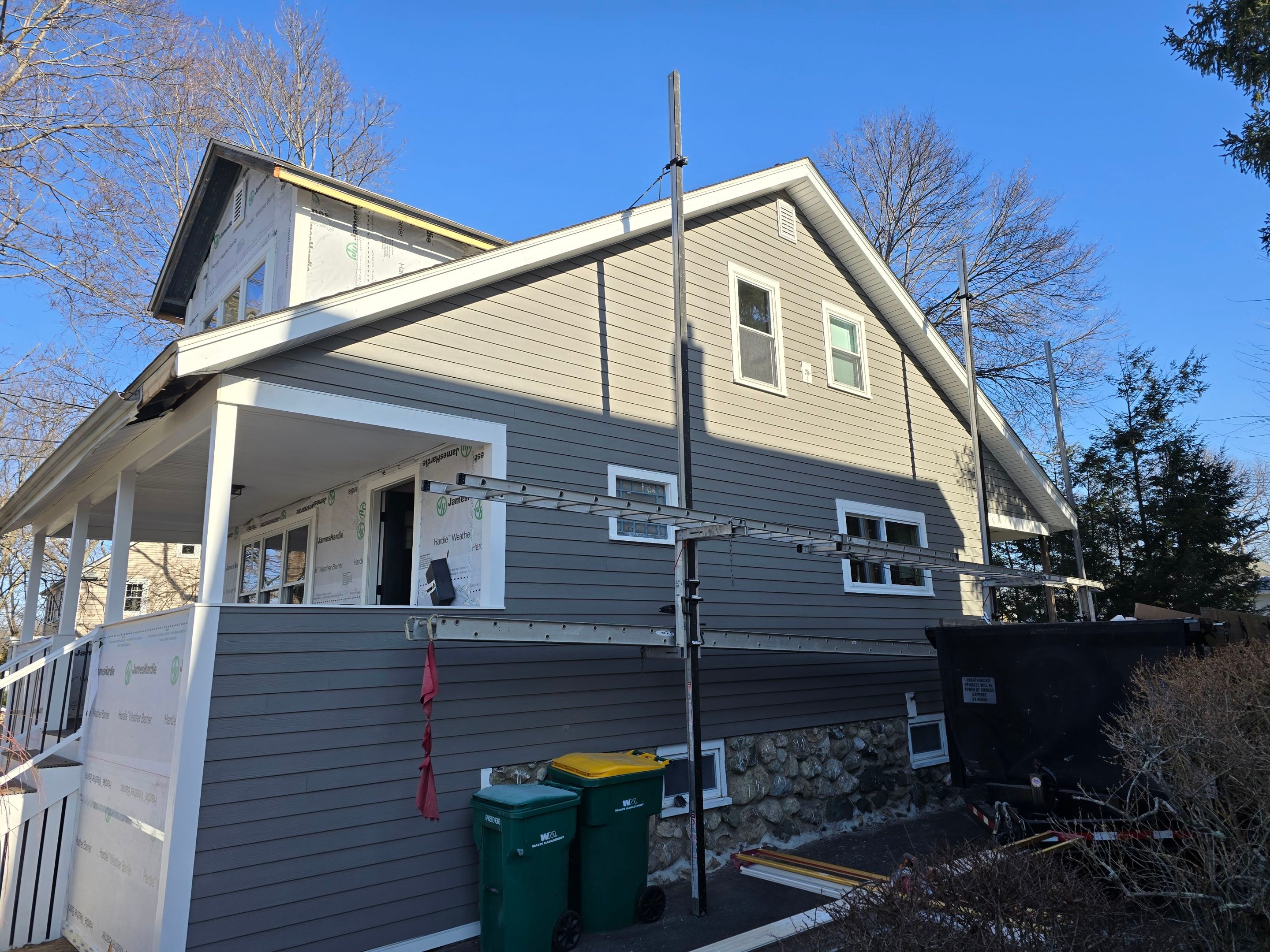 Complete exterior renovation in Norwood, MA by UBrothers Construction