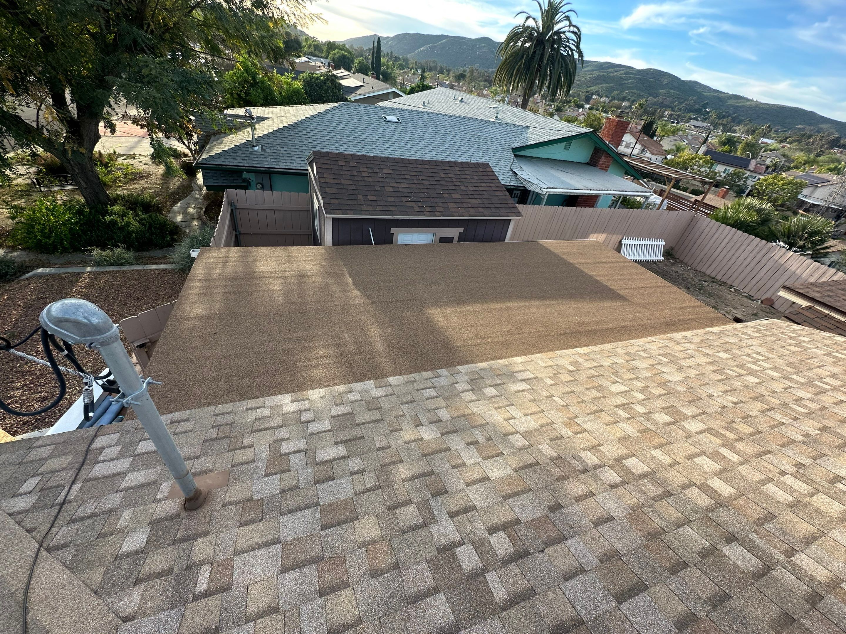 Poway Full Roof Replacement with Owens Corning Duration COOL Sand Castle Shingles by Zenith Roofing Services
