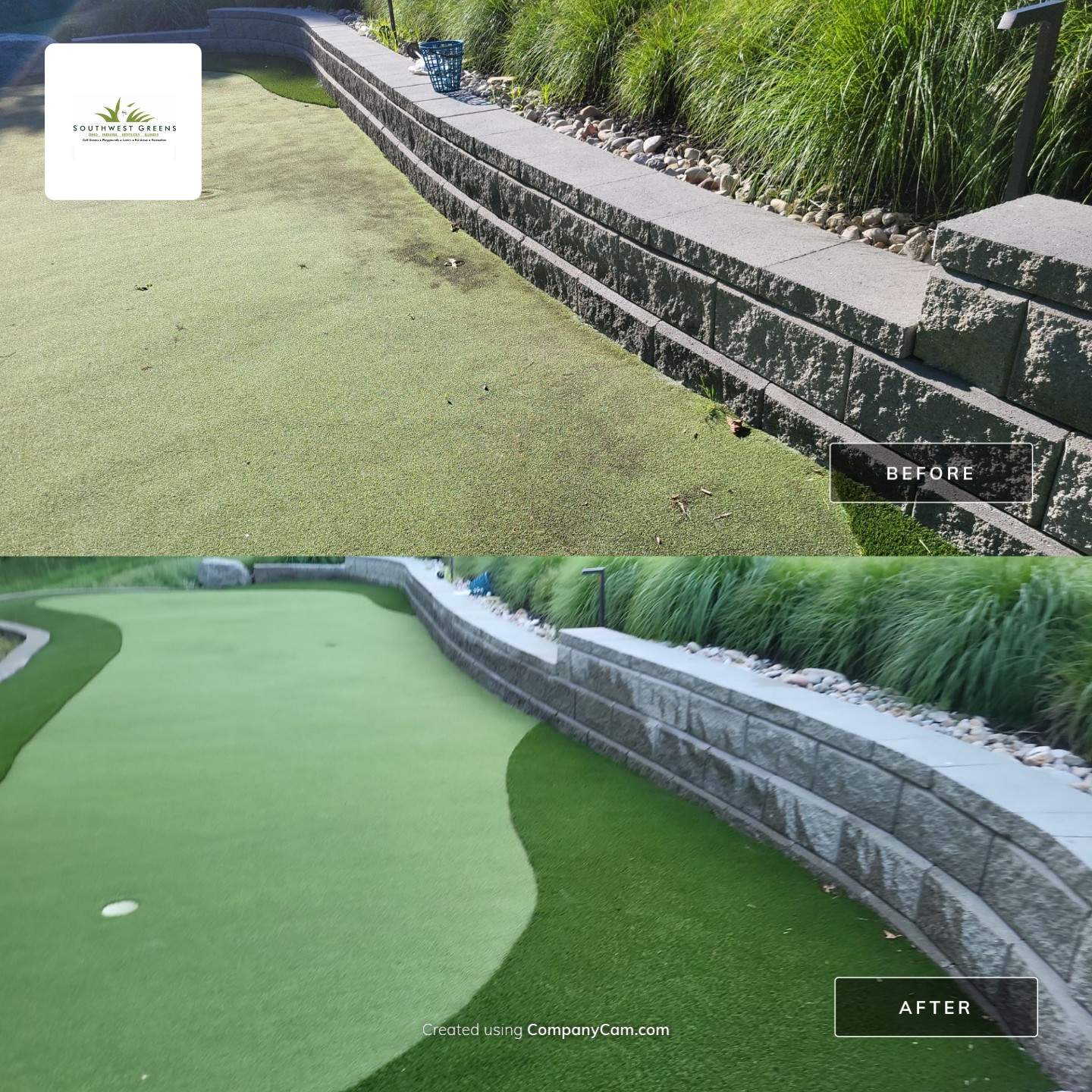 Synthetic Golf Green Maintenance by Southwest Greens Midwest