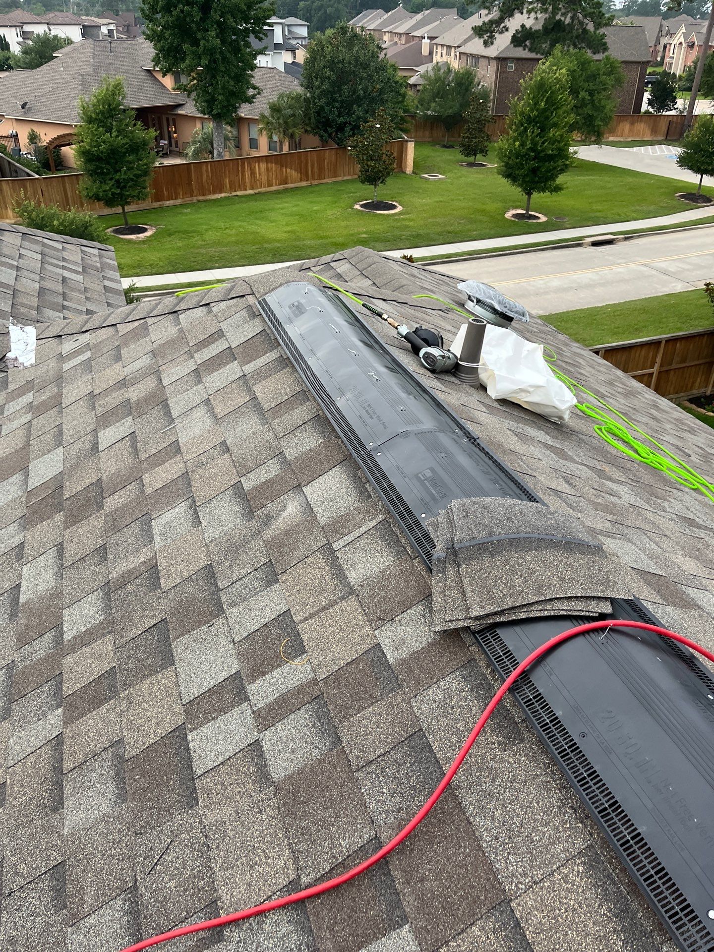 Residential Roofing Installation using Owen's Corning Duration (Lifetime) Shingles by Roof Repair Company