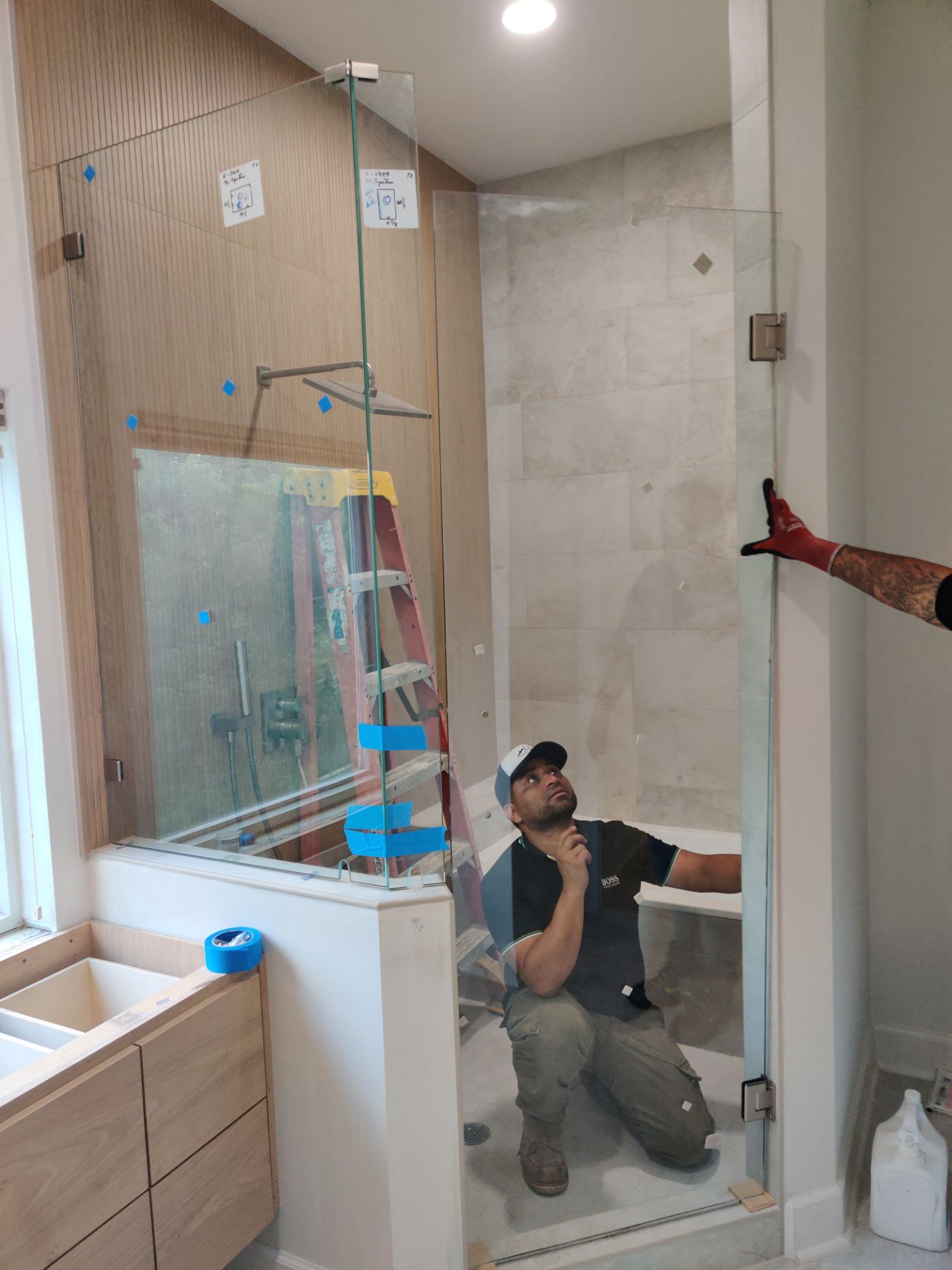 Shower Remodel Project in Houston by Blue Stone Construction of Texas LLC