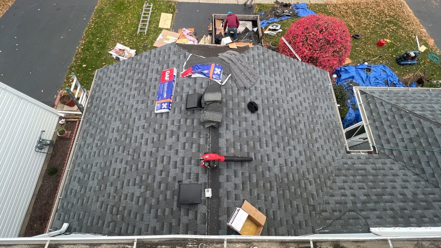 Multi-family unit roof replacement. using GAF Timberline HDZ by Pro Home Services Inc