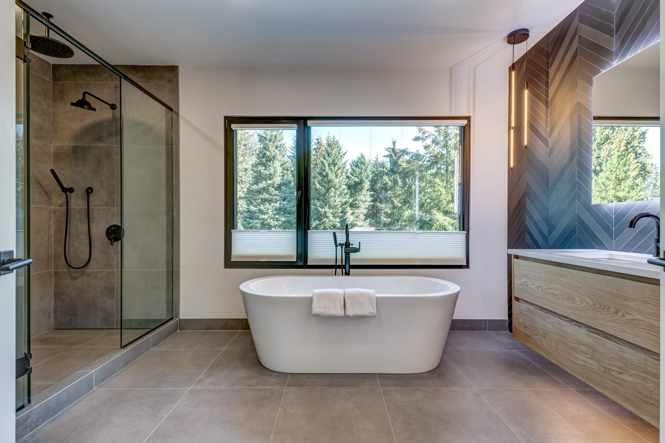 White Gold Residence – Interior & Exterior Painting + Wood Finishing- Whistler by Top Coats Professional Painting