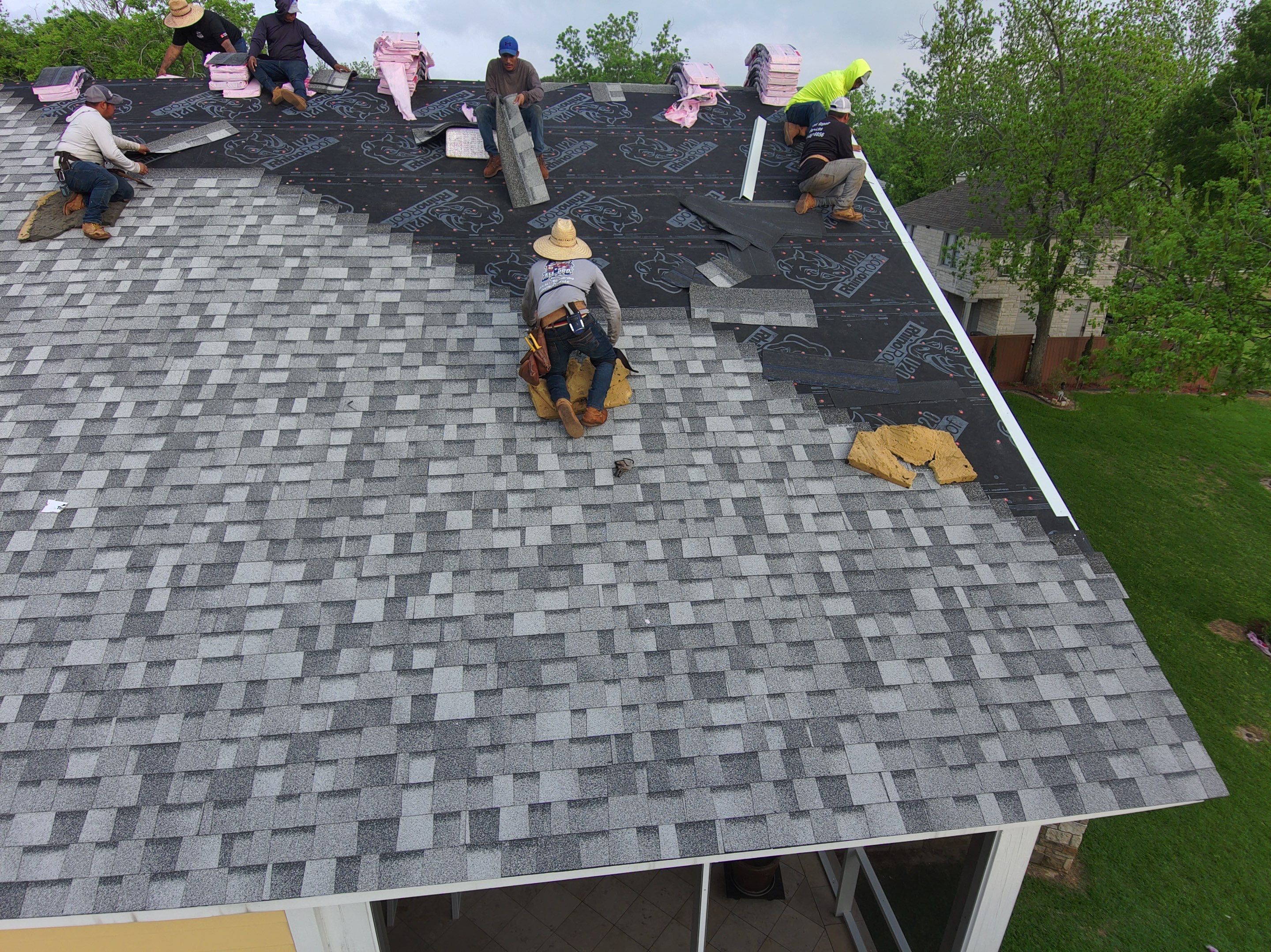 Residential Roofing Installation using Owen's Corning Duration (Lifetime) Shingles by Roof Repair Company