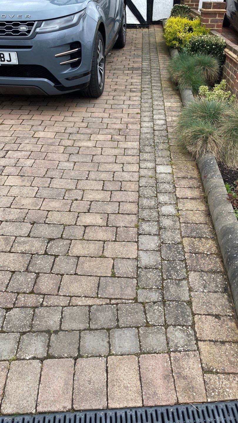 Driveway Clean using honda 21 ltr/min by Ges Exterior Cleaning ltd