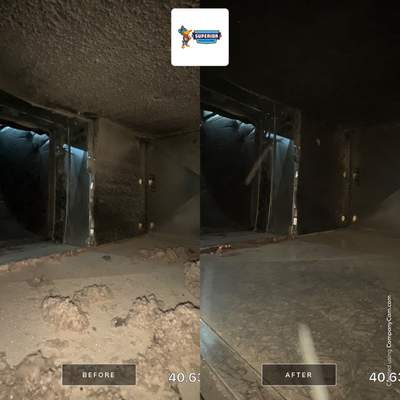 Air Duct Cleaning With a Vacuum Truck in Wexford, PA.
