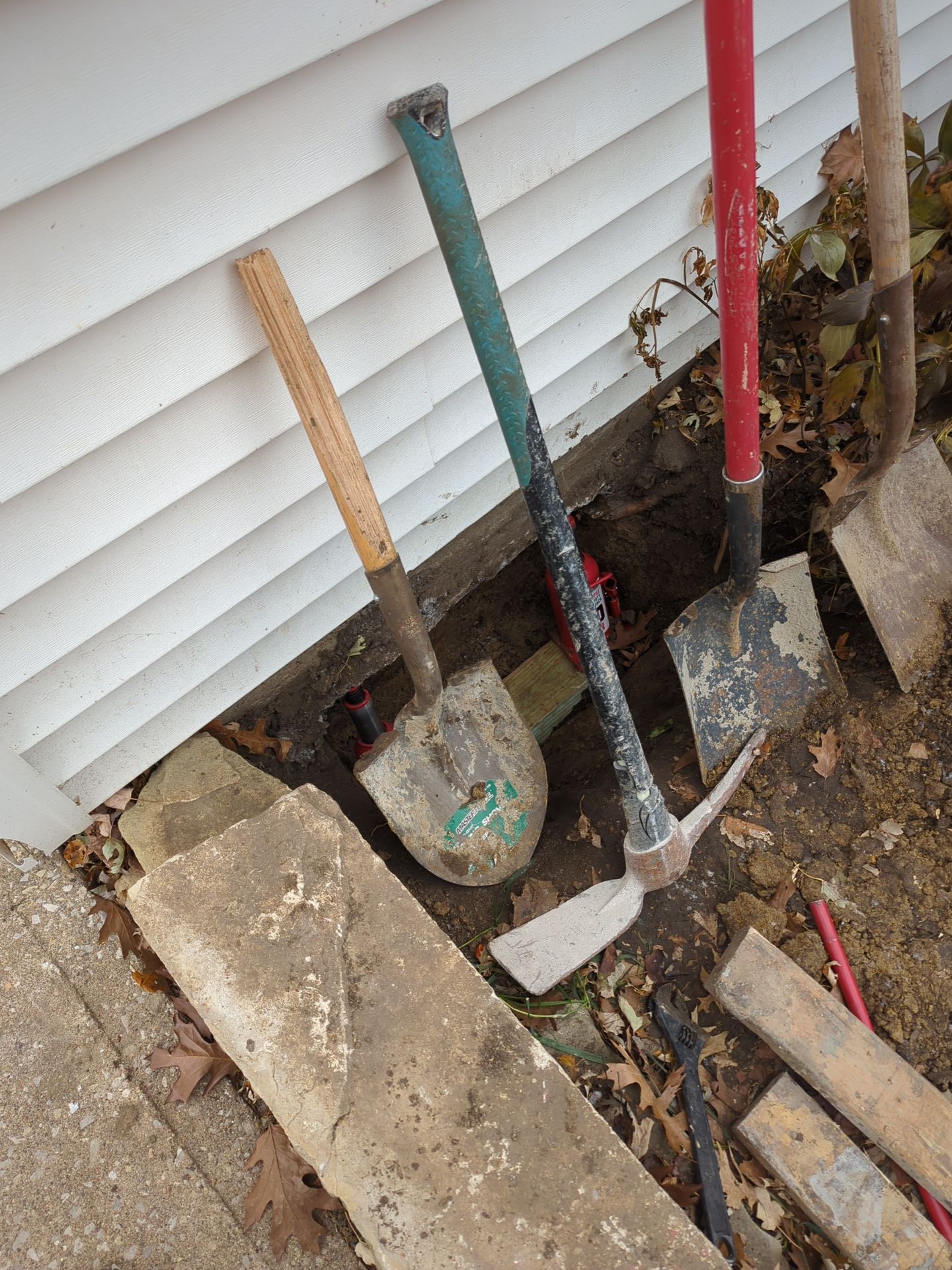 Concrete Raising using Polyfoam Injection and Bottle Jacks by ACE Waterproofing & Basement Solutions