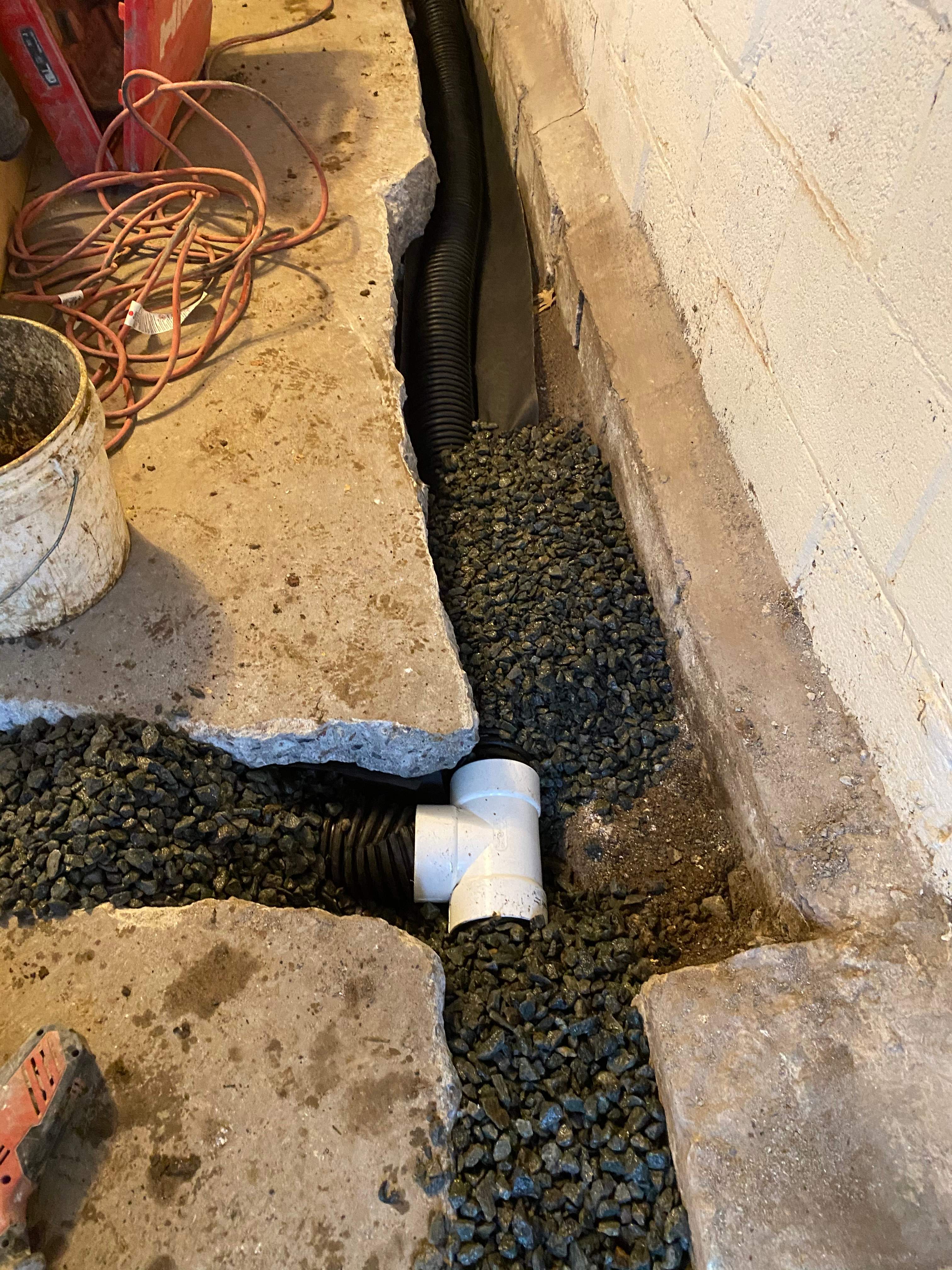 Interior French Drain Job in West Orange, NJ by Pure Service Pro, LLC 