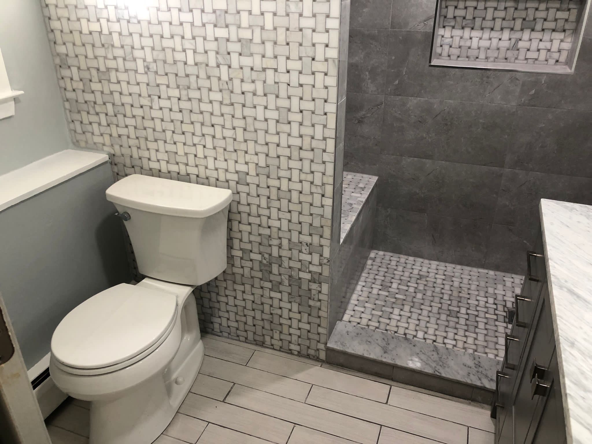 Bathroom Remodel using Tile by Home Concepts Construction