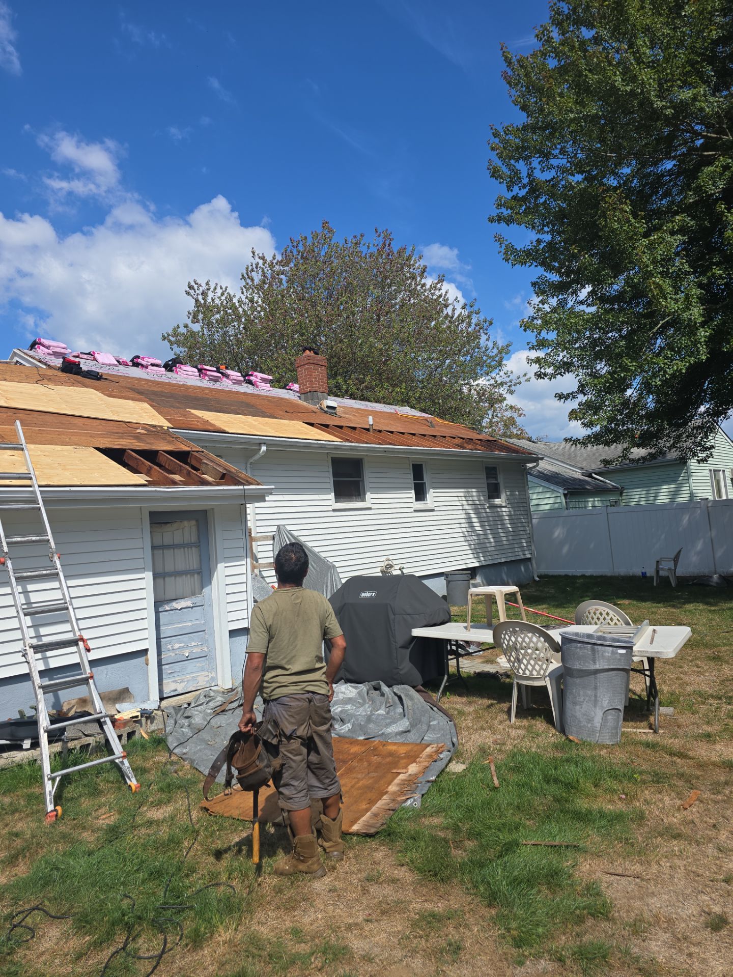 Residential Roofing Installation using Owens Corning TruDefinition Duration Sierra Gray by A Plus Exterior