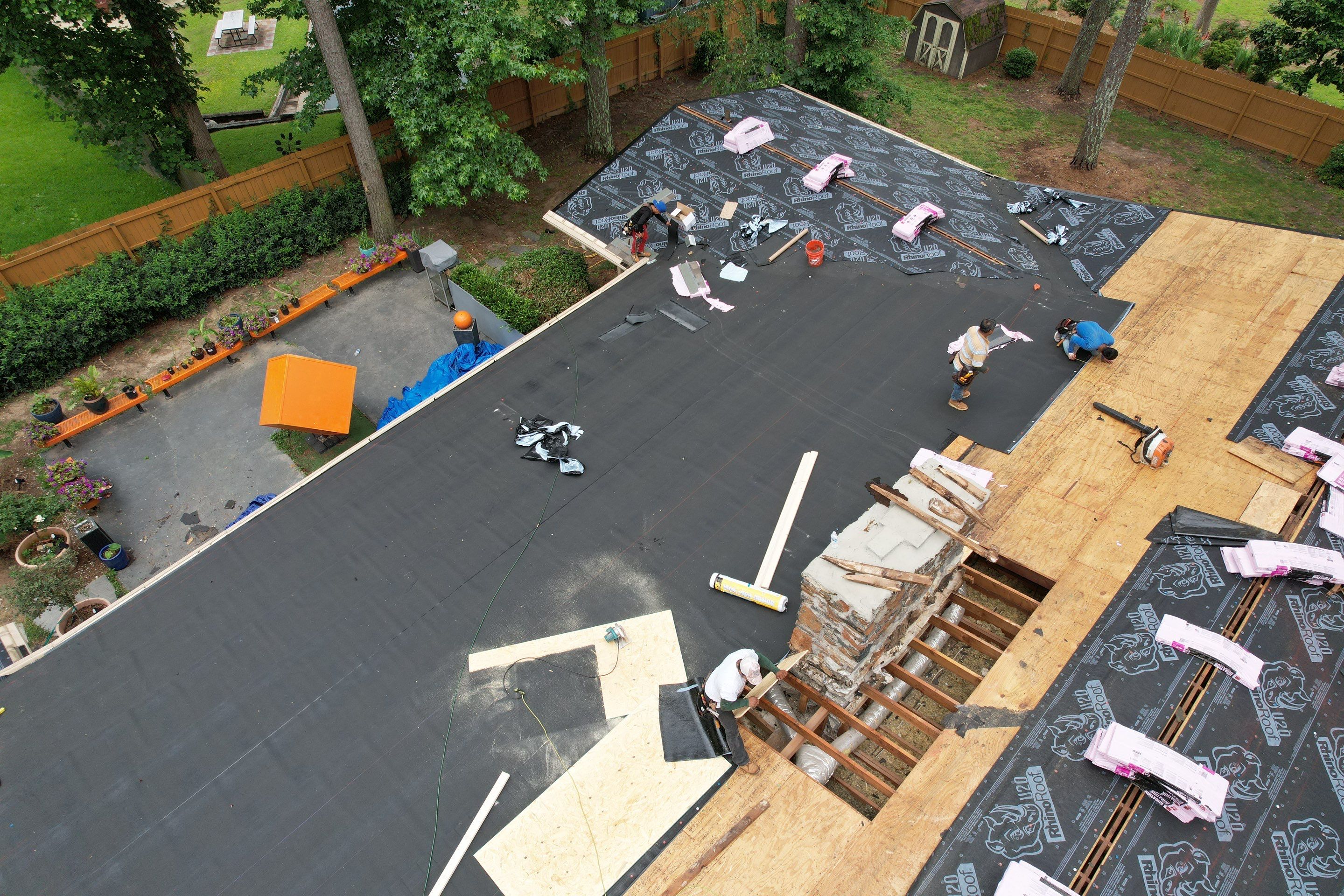 Residential Roofing Installation using Owens Corning by Inspector Roofing and Restoration