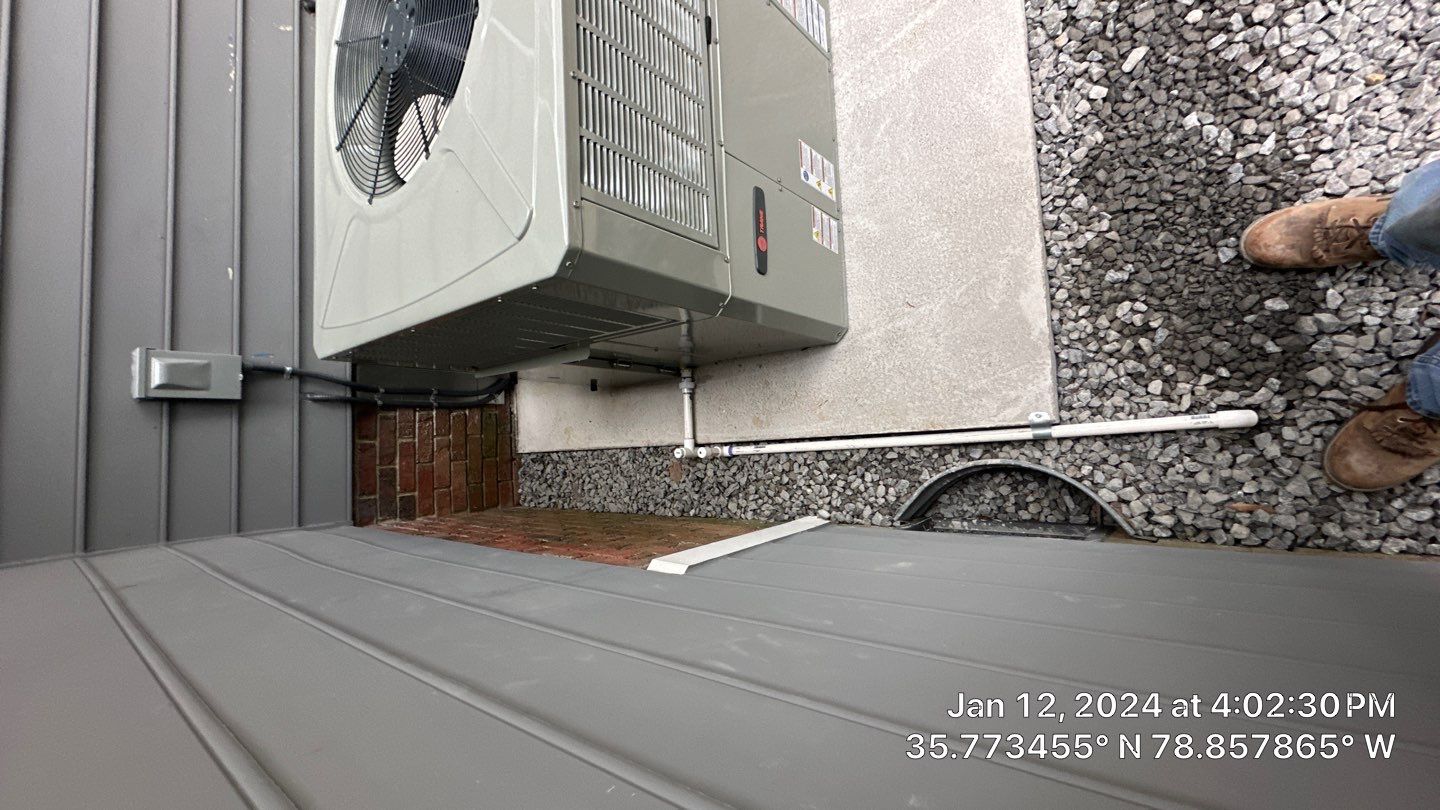 Trane Package Unit Installation by Nick's Mechanical LLC.