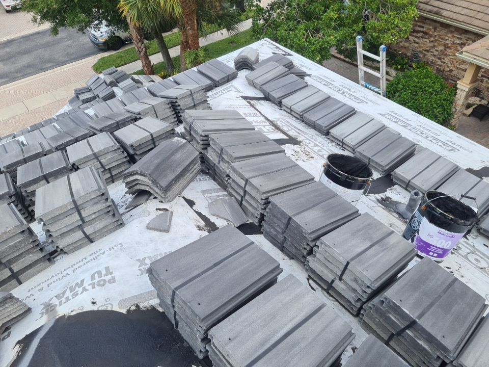 Residential Roofing Installation using Eagle Roofing Tile by BLUES BROTHERS ROOFING