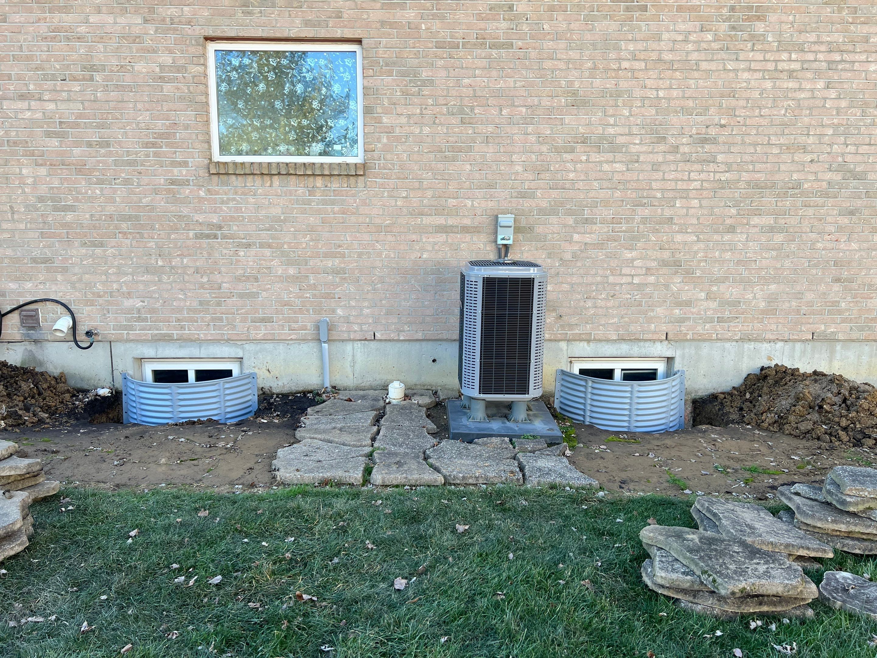 Window Well Replacement, Wall Repair, Grading by Reisenberg’s Lawn & Landscape, LLC