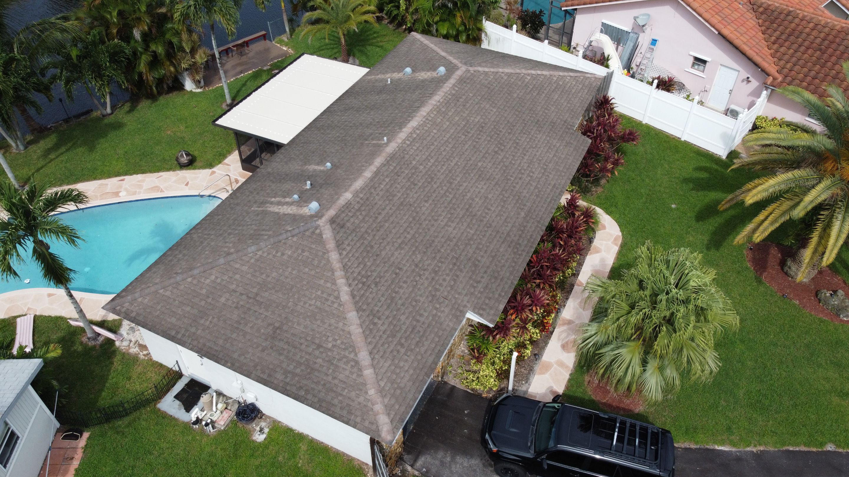 Residential Roofing Installation using 1" Nail strip metal roof by BLUES BROTHERS CONSTRUCTION CORP