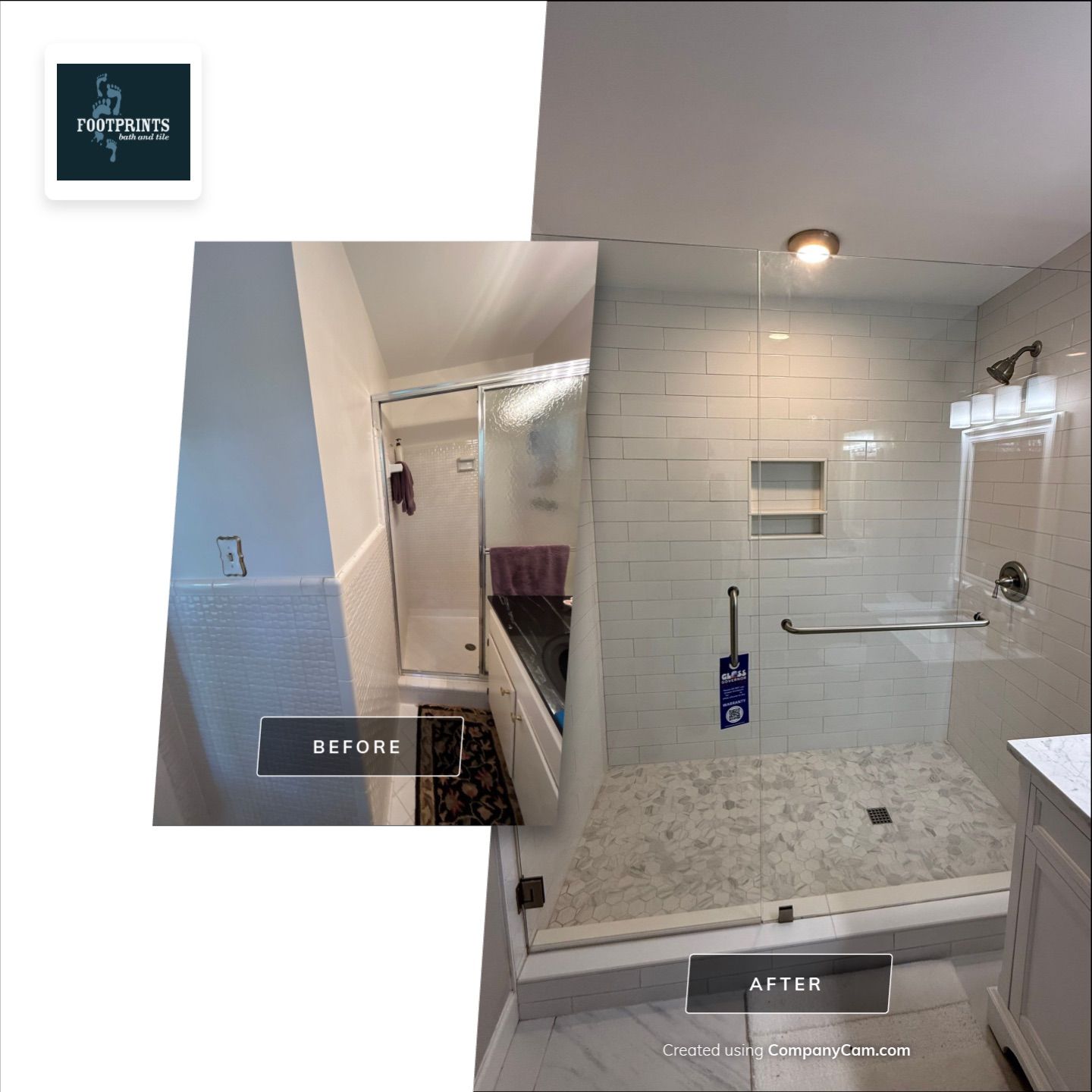 Shower Expansion by Footprints Bath and Tile of East Atlanta