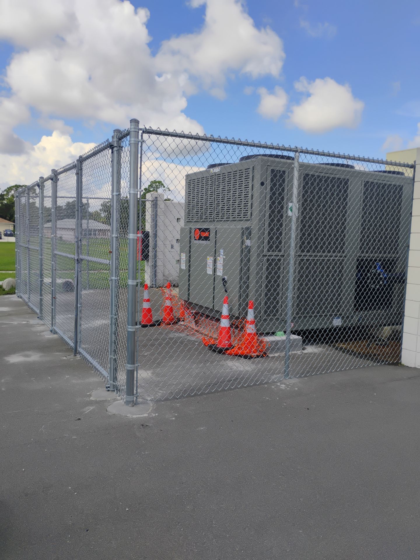 Secure Chain Link Equipment Enclosure Installation in North Port by True Fence LLC