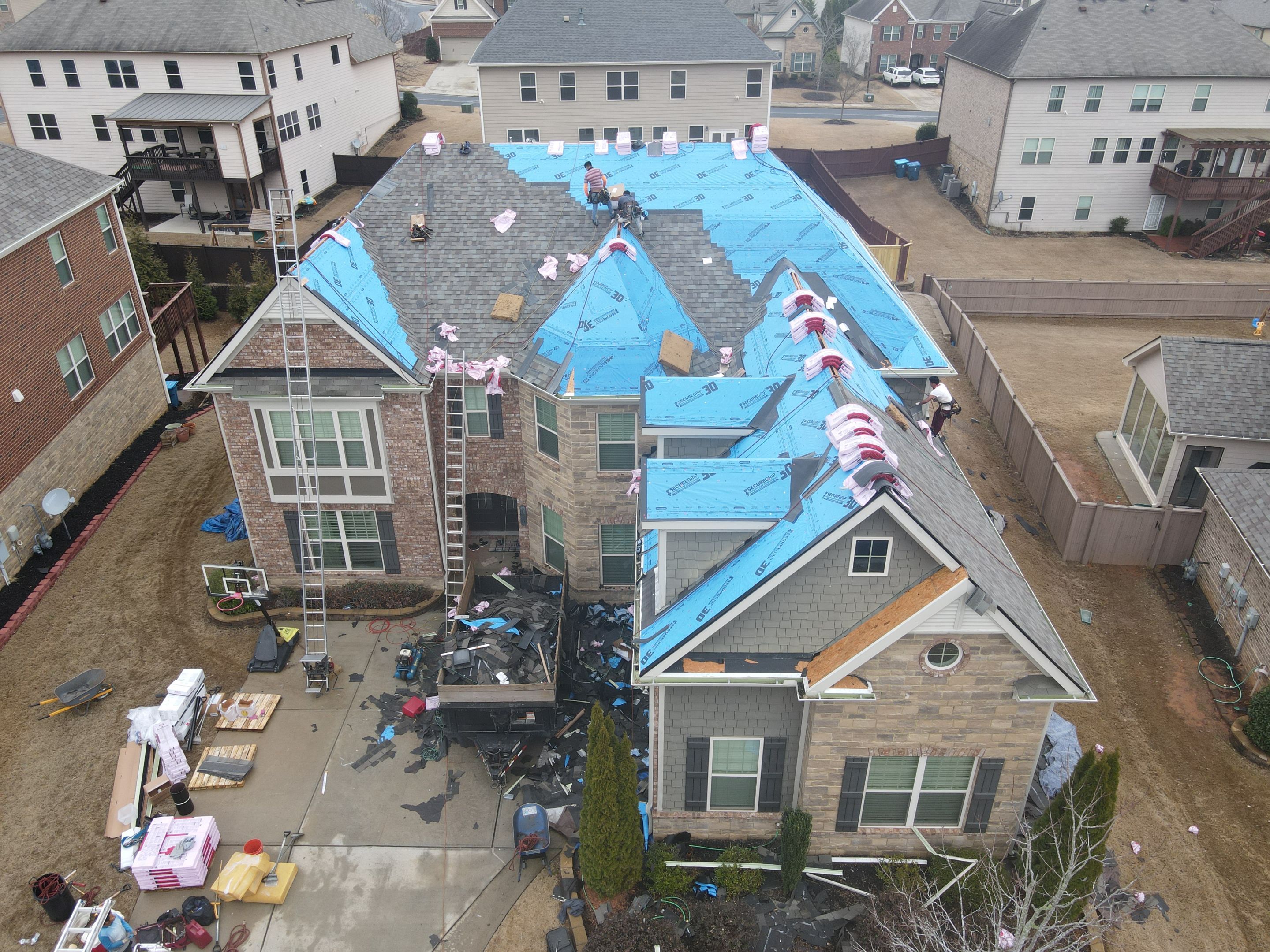 Residential Roofing Installation using Owens Corning by Inspector Roofing and Restoration