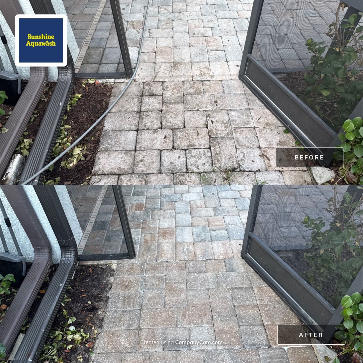 Paver Pool Deck Cleaning Showcase – Lakewood Ranch, FL by Sunshine AquaWash