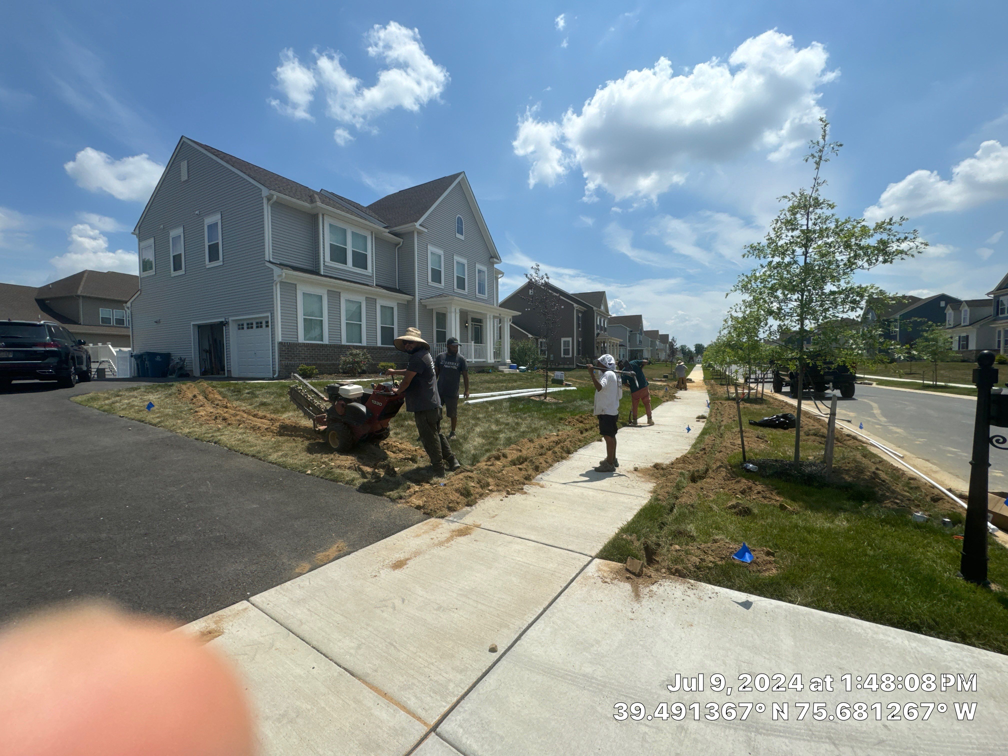 Pool and Hardscape Design in Delaware | Belgard Paver Patio & Outdoor Living Space by Studio G Indoor Spaces & Outdoor Living