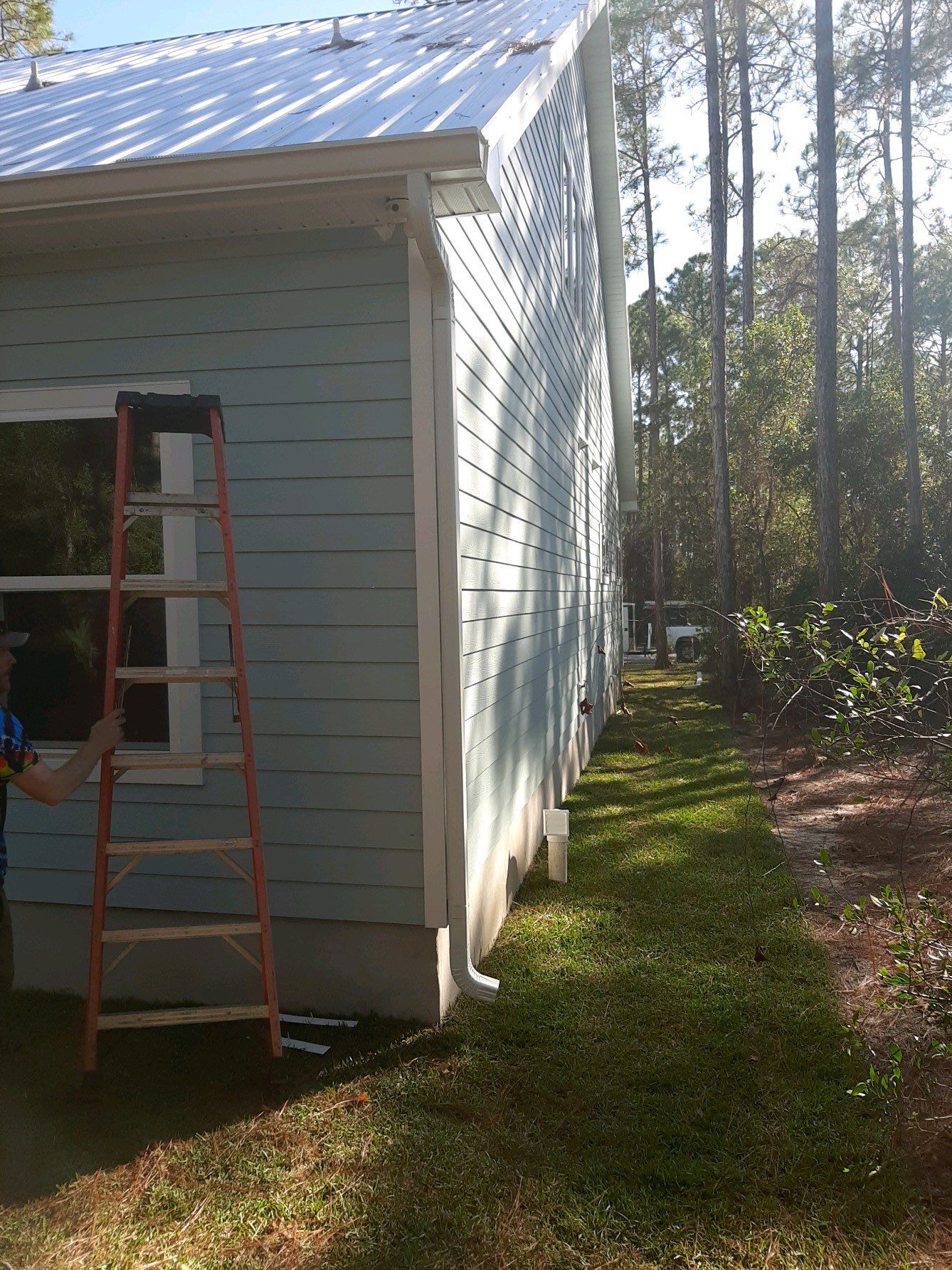 Gutter Installation using K-Style Seamless Gutters and Gutter Guards by Gutter Professors