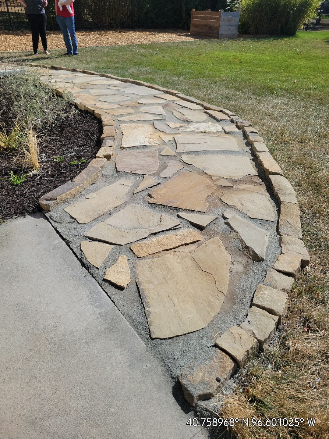 Updated Stone Stepper Path by New Horizon Landscapes
