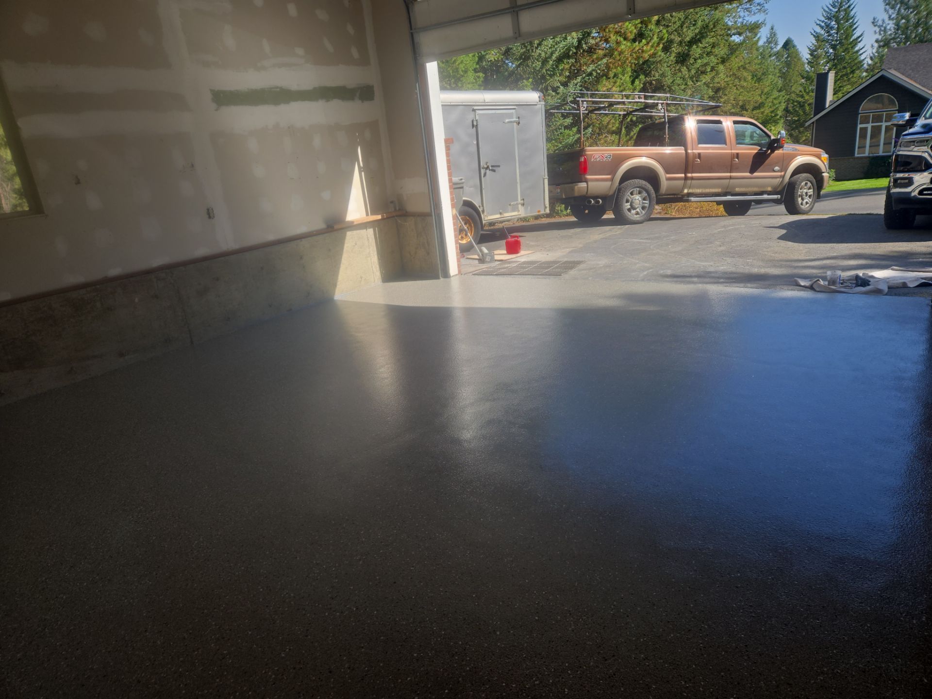 Garage Transformation using Shale Hybrid by Croc Coatings, LLC