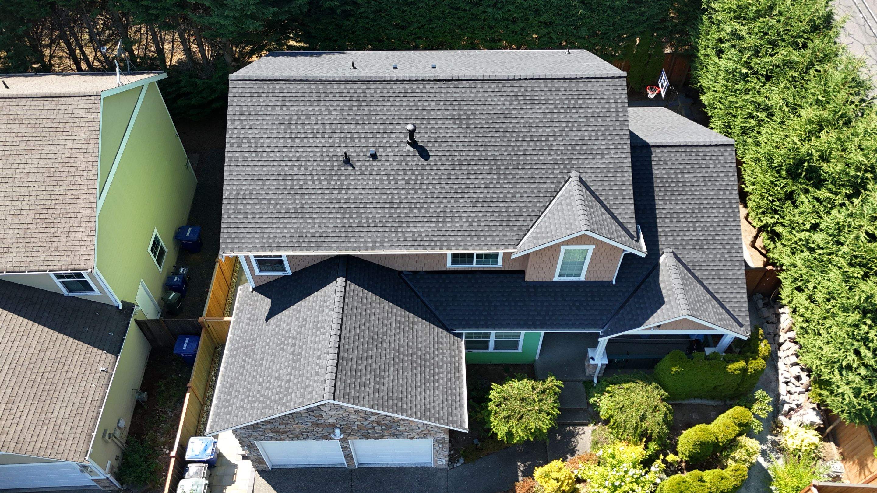 Residential Roofing Installation using GAF HDZ Shingles by Roofing Formula LLC