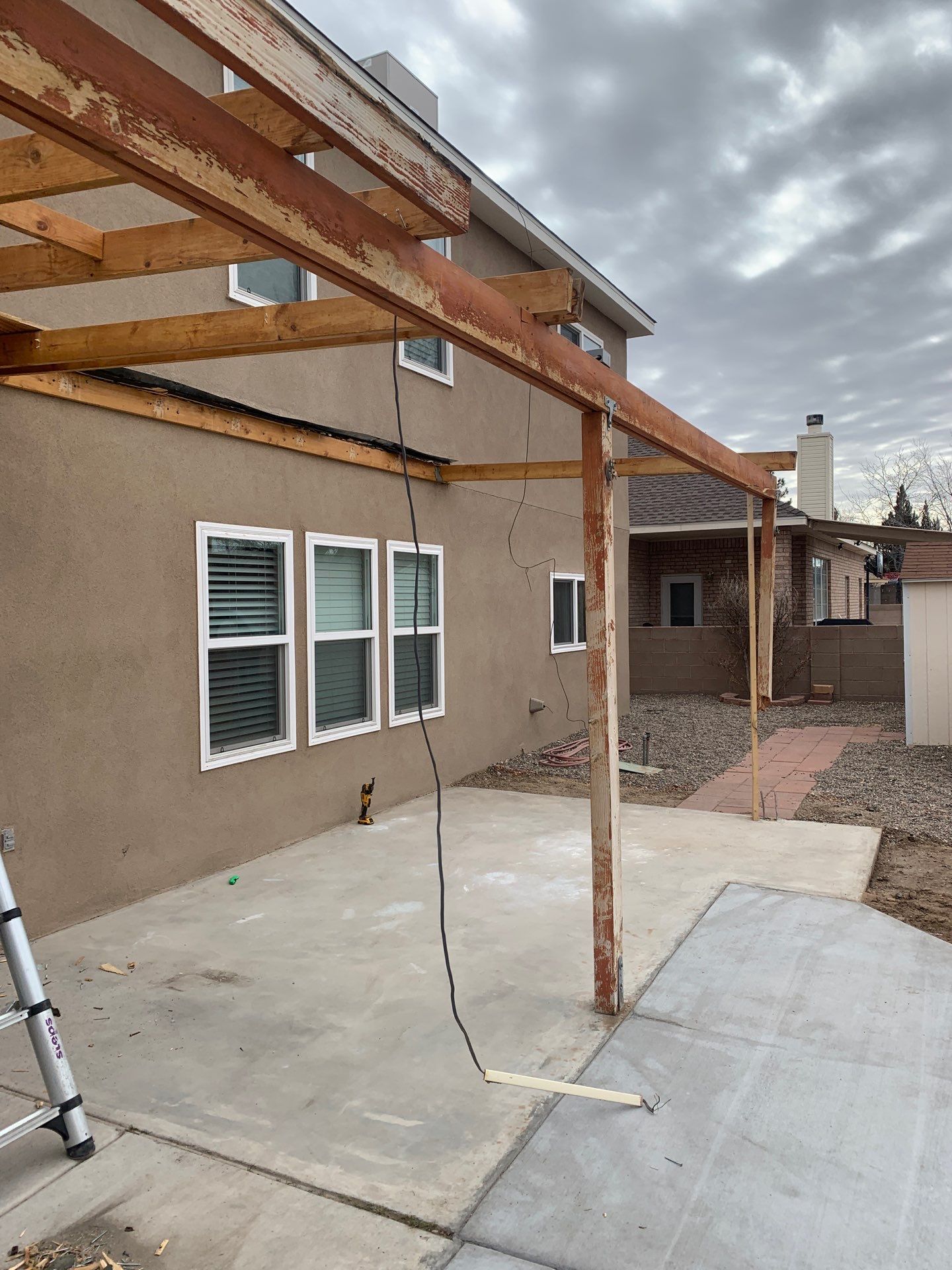 Patio Cover using Carved Douglas Fur by Rio Grande Building & Storage