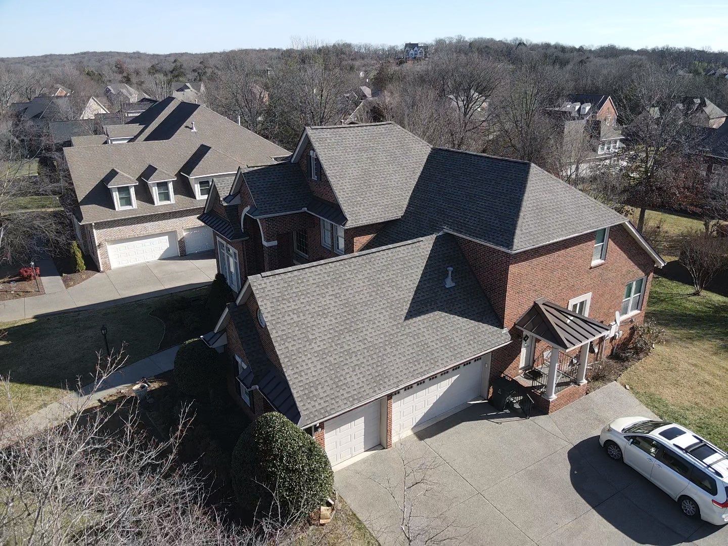 Residential Roofing Installation using GAF Timberline HDZ Weathered Wood Shingles by Undersun Roofing 