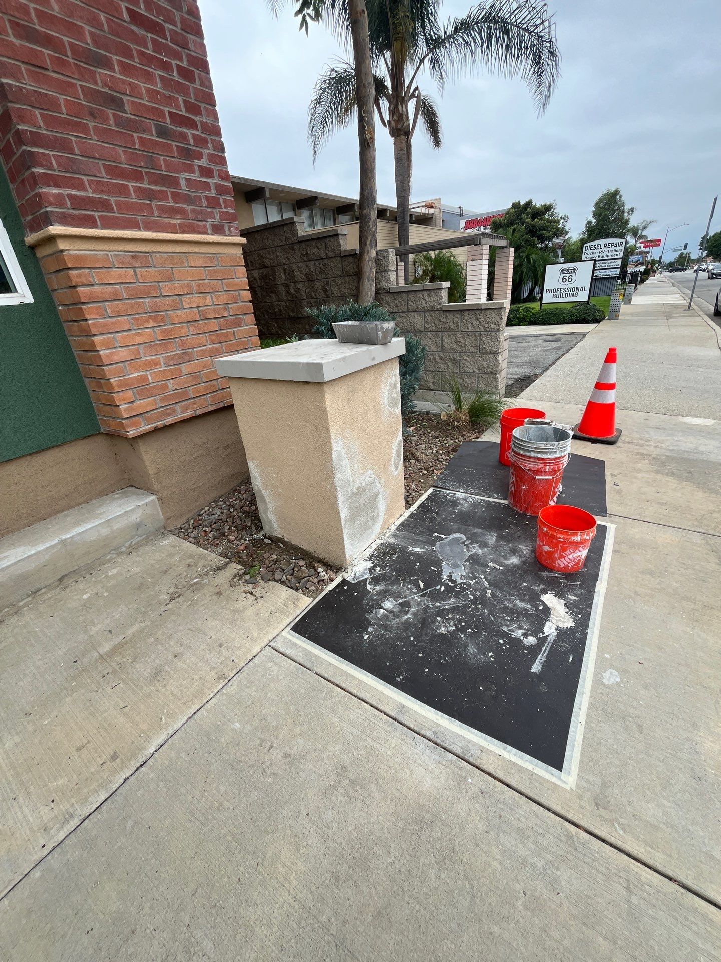 Pillar Stucco Repair in Glendora by One Stop Source