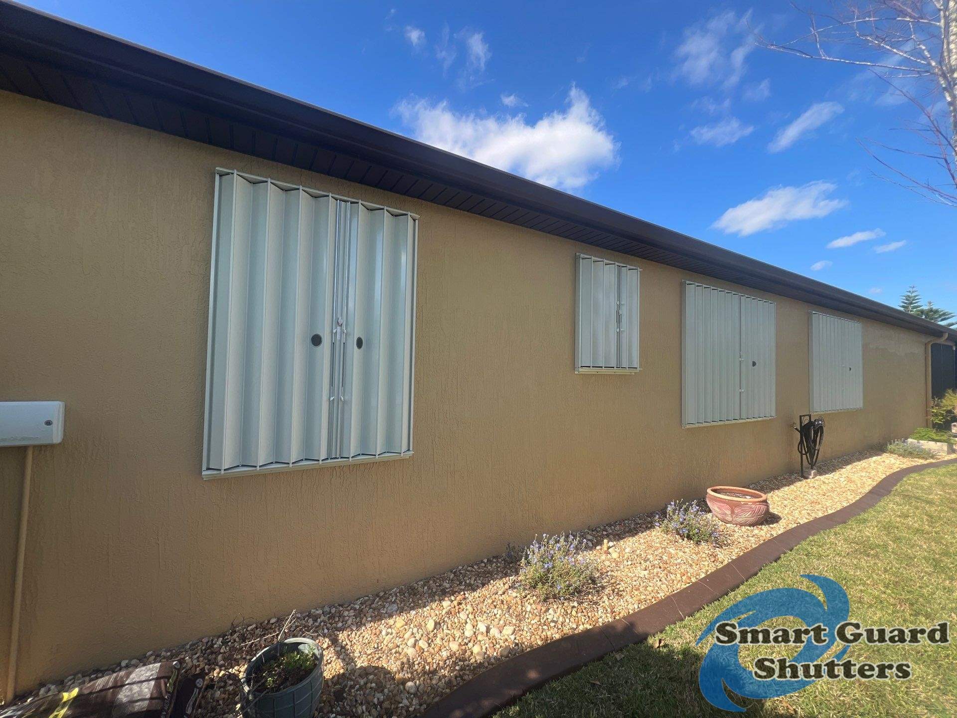 Hurricane Protection in Ivory by Smart Guard Shutters