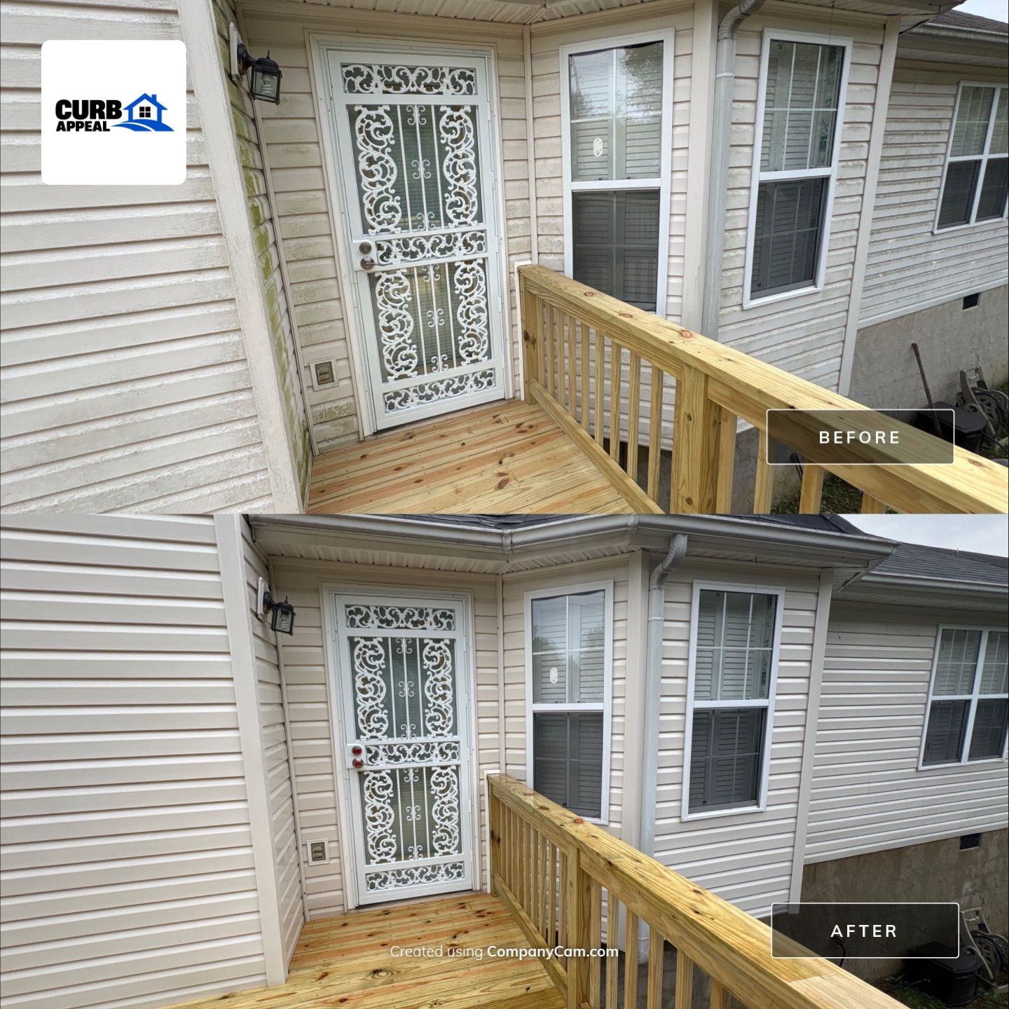 Residential House Wash and Gutter Debris Removal in Soddy-Daisy by Curb Appeal 