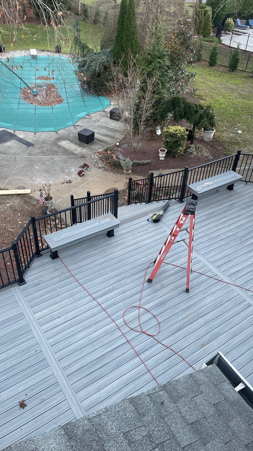 New Deck with Porch In Marlboro by deck guardian