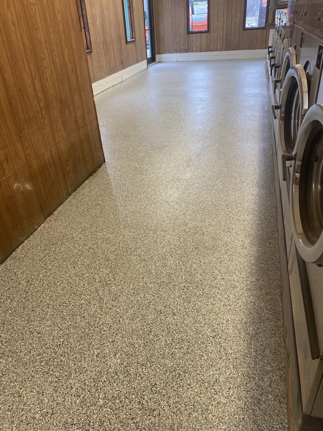 Laundromat Floor using Tidal Wave by Your1DayFloor.com