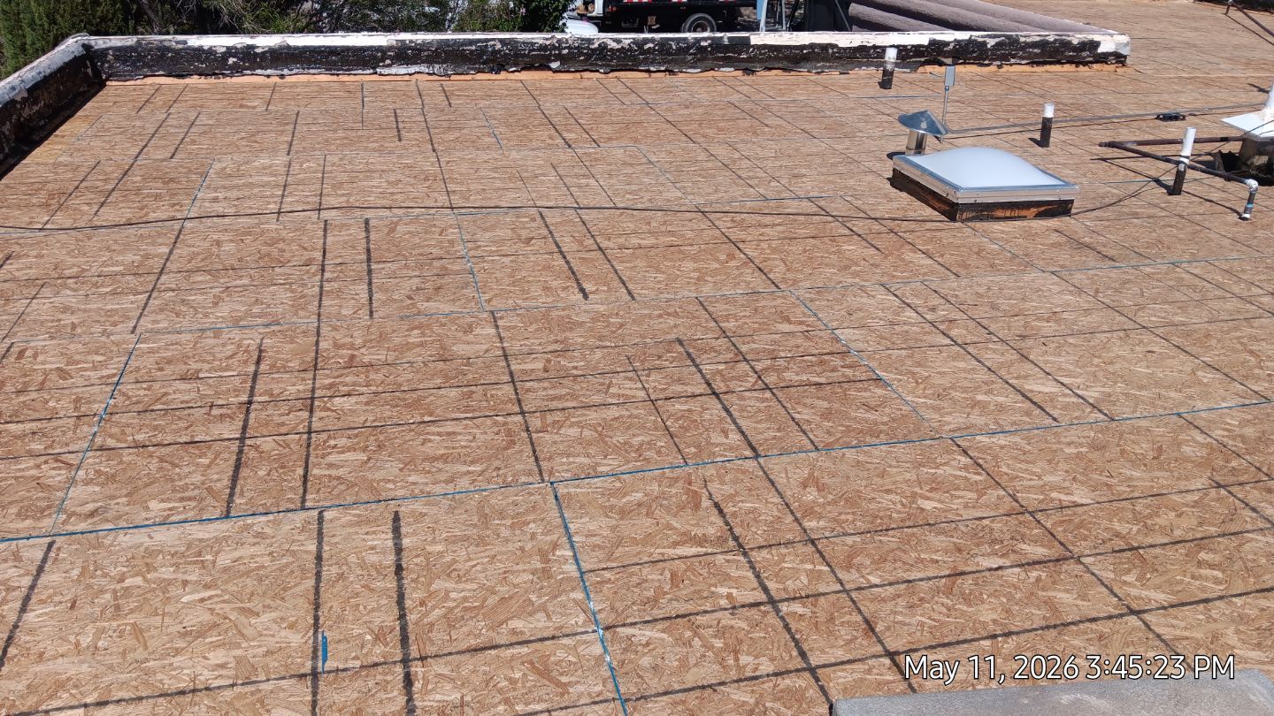 Residential TPO Roof Replacement and Decking Repair in Albuquerque by Doyle Roof Masters Inc