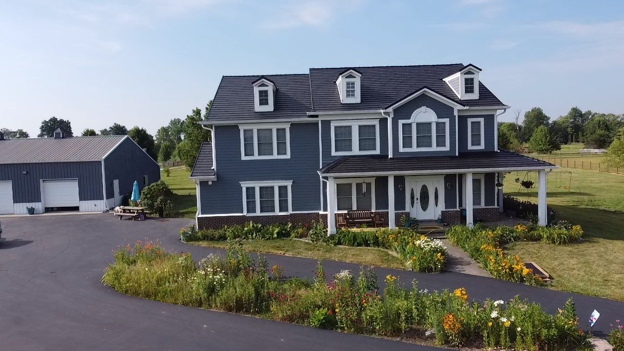 Rural Noblesville Indiana Metal Shake Roof Installation – Black Frost by 4Ever Metal Roofing